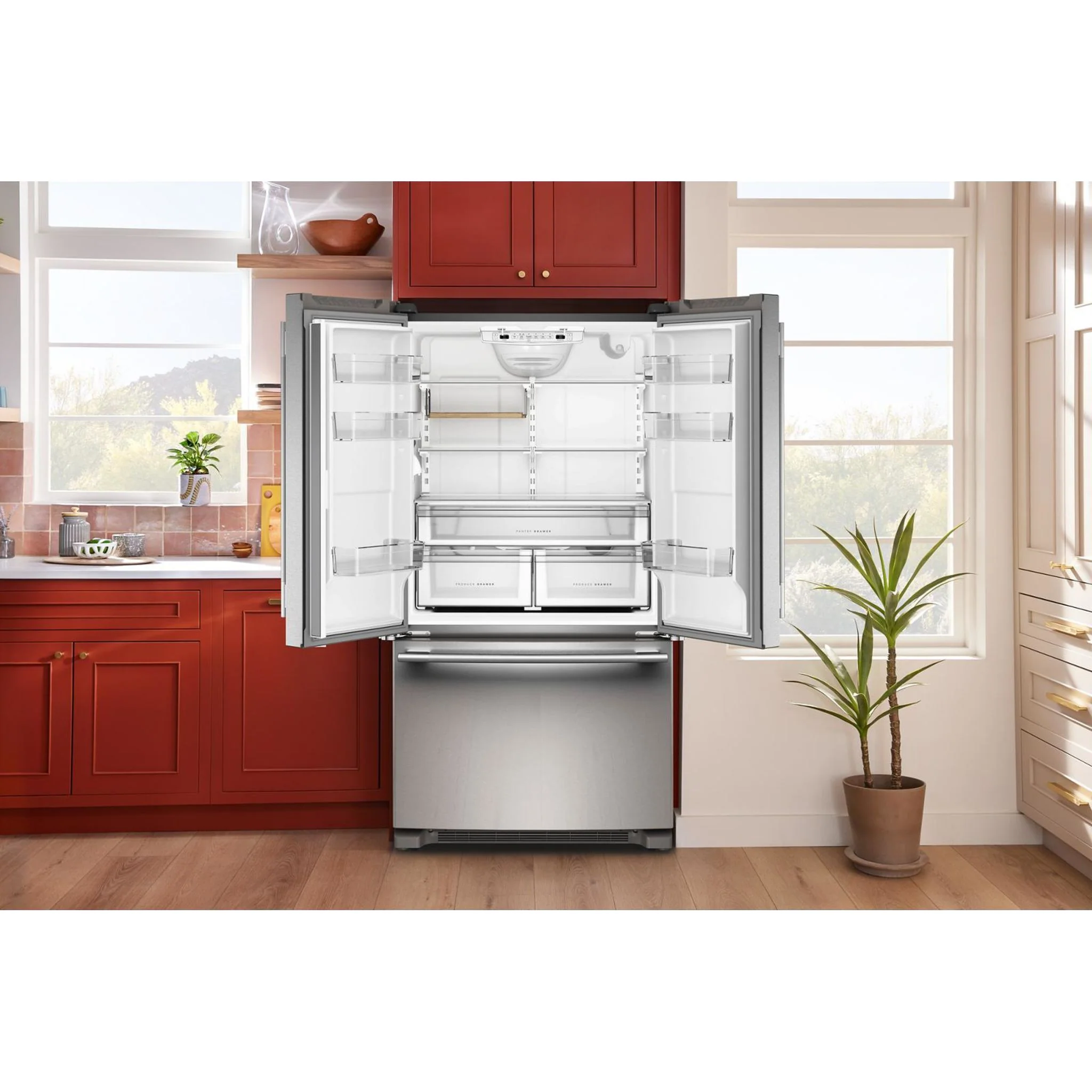 KitchenAid 20 Cu. Ft. 36-Inch Counter-Depth French Door Refrigerator with Internal Water Dispenser -PrintShield Stainless (KRFC136SPS) - Image 16