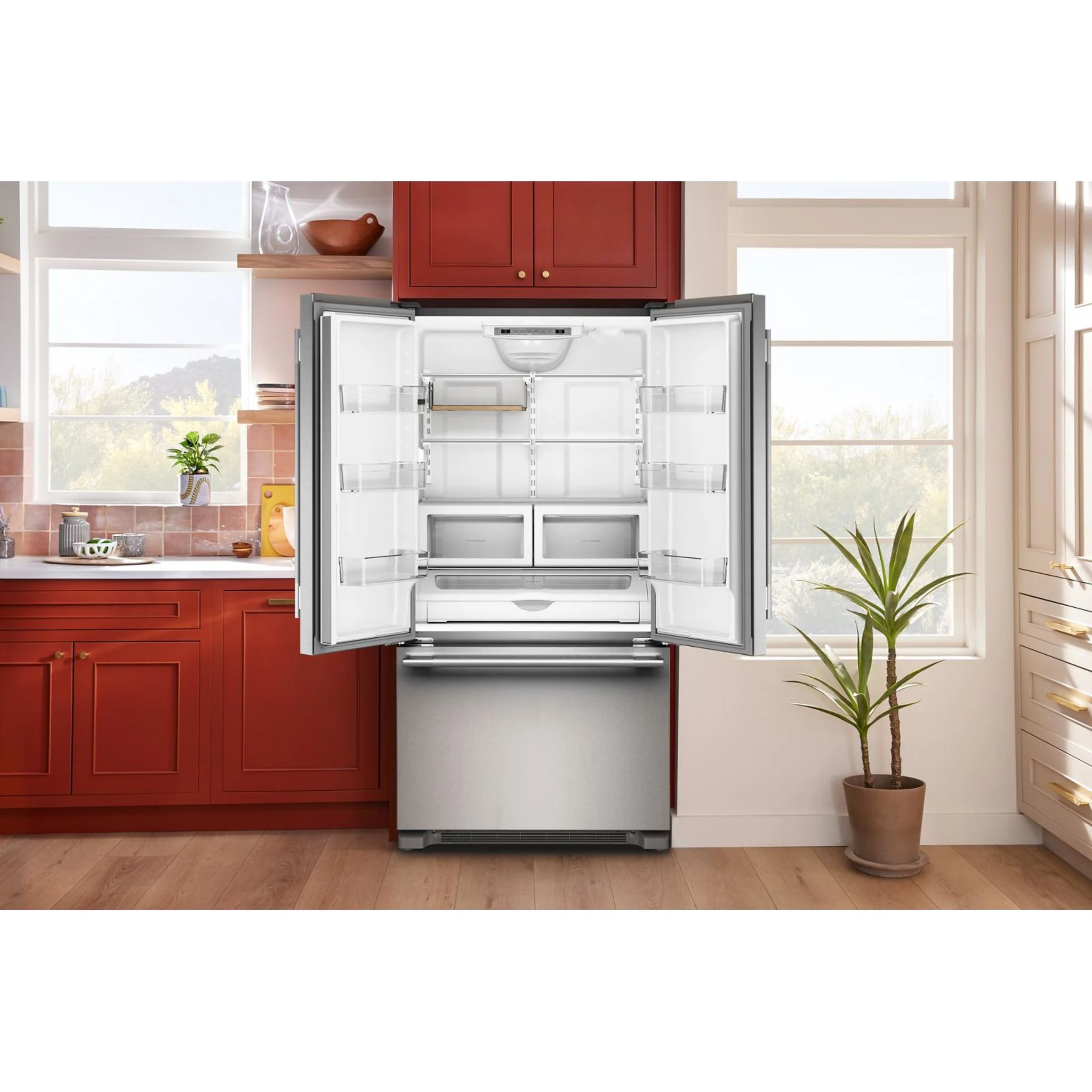 KitchenAid 22 Cu. Ft. 36-Inch Counter-Depth French Door Refrigerator with Internal Water Dispenser -PrintShield Stainless (KRFC136TPS) - Image 13