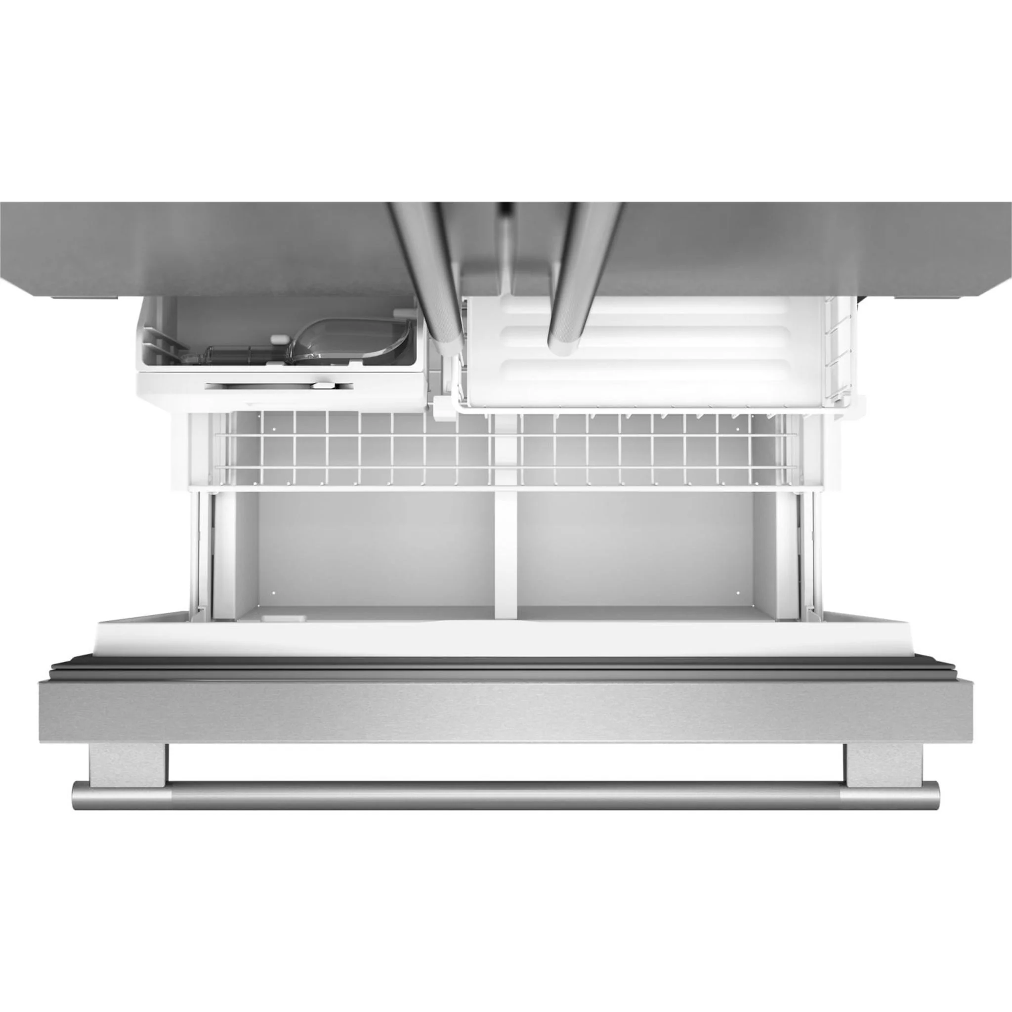 KitchenAid 22 Cu. Ft. 36-Inch Counter-Depth French Door Refrigerator with Internal Water Dispenser -PrintShield Stainless (KRFC136TPS) - Image 3