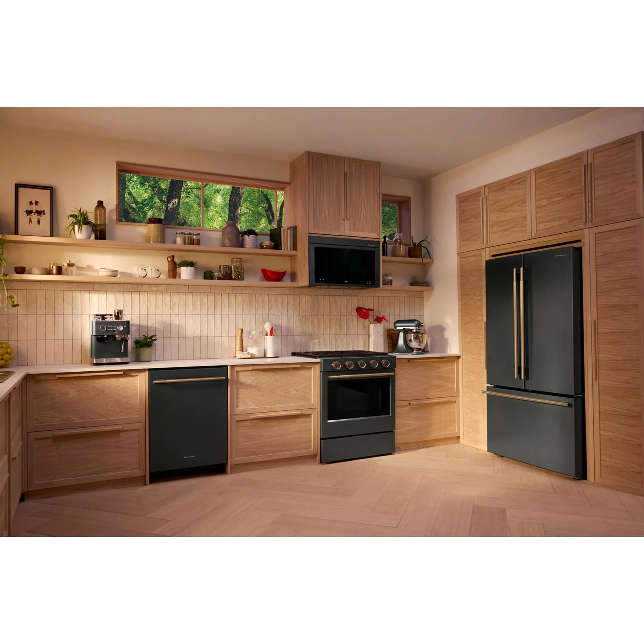 KitchenAid 24 cu. ft. 36-Inch Width Counter-Depth French Door Refrigerator with Interior Dispense -Juniper (KRFC236SJP) - Image 10