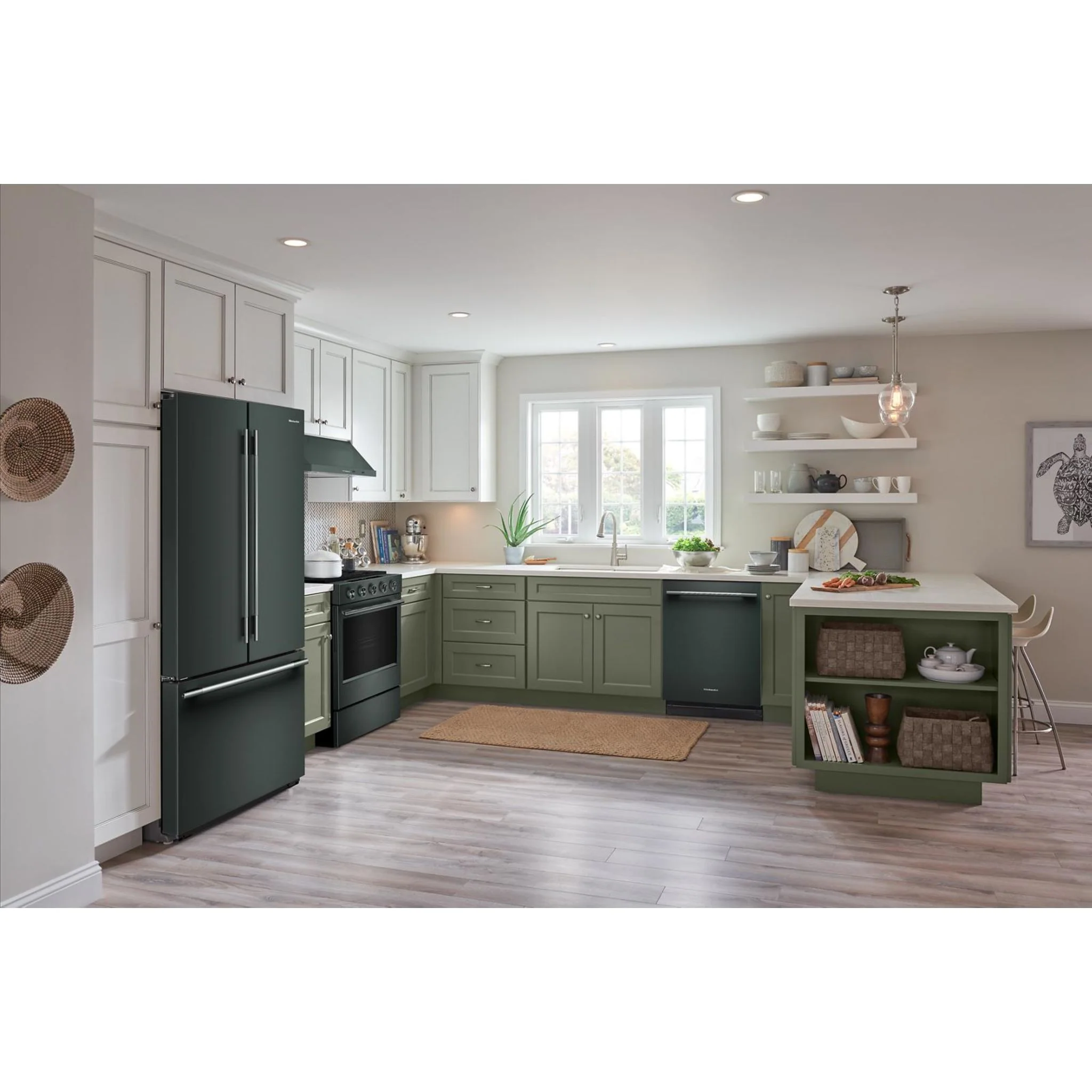 KitchenAid 24 cu. ft. 36-Inch Width Counter-Depth French Door Refrigerator with Interior Dispense -Juniper (KRFC236SJP) - Image 2