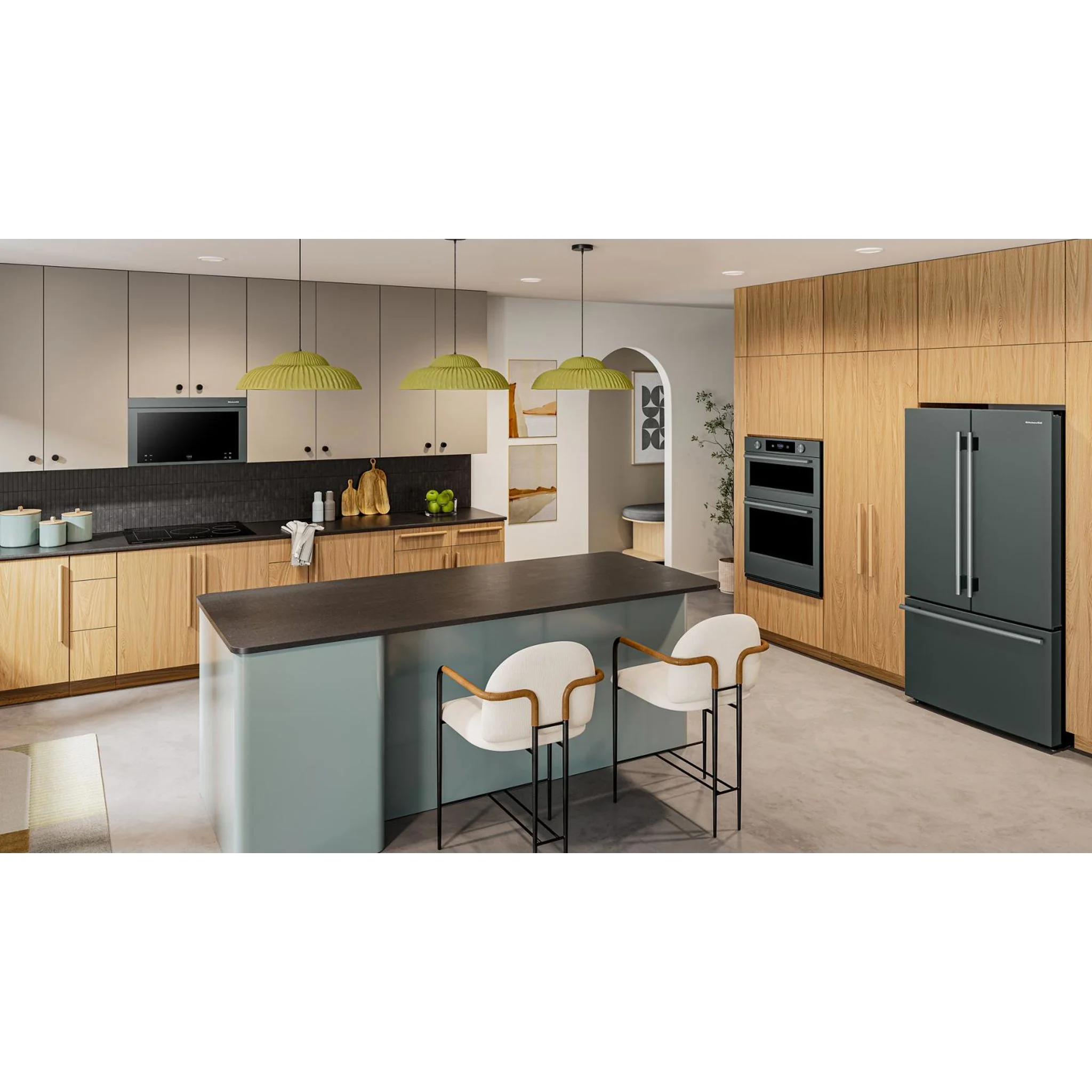 KitchenAid 24 cu. ft. 36-Inch Width Counter-Depth French Door Refrigerator with Interior Dispense -Juniper (KRFC236SJP) - Image 21