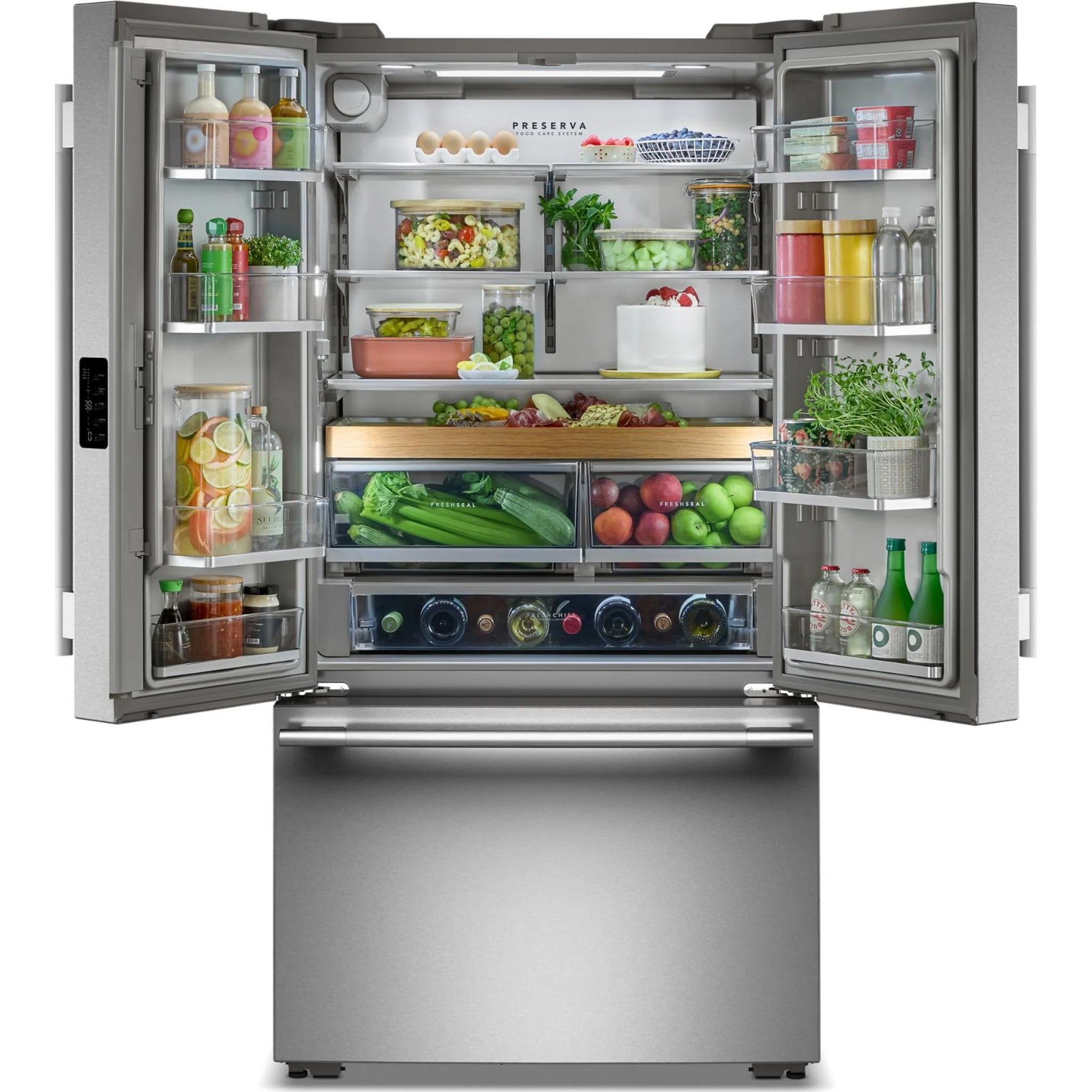 KitchenAid 24 cu. ft. 36-Inch Width Counter-Depth French Door Refrigerator with Interior Dispense -PrintShield Stainless (KRFC236SPS) - Image 16