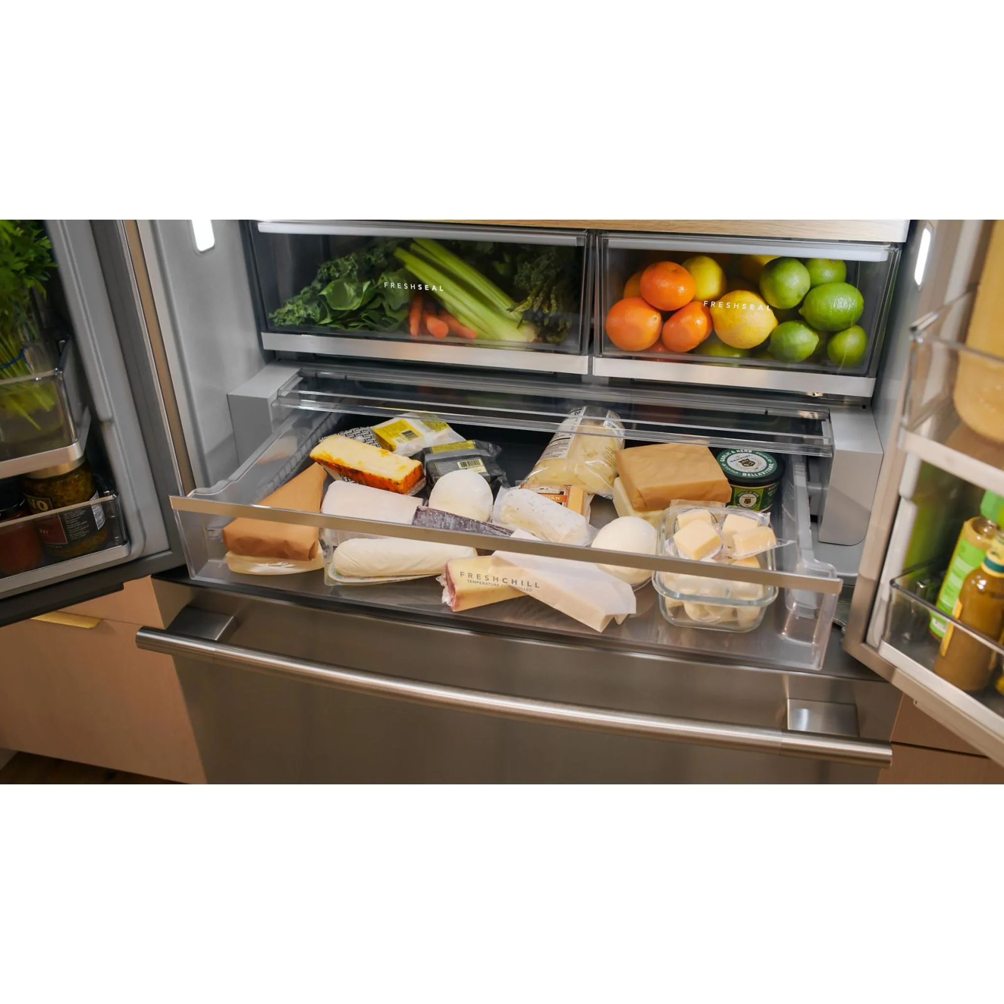 KitchenAid 24 cu. ft. 36-Inch Width Counter-Depth French Door Refrigerator with Interior Dispense -PrintShield Stainless (KRFC236SPS) - Image 18