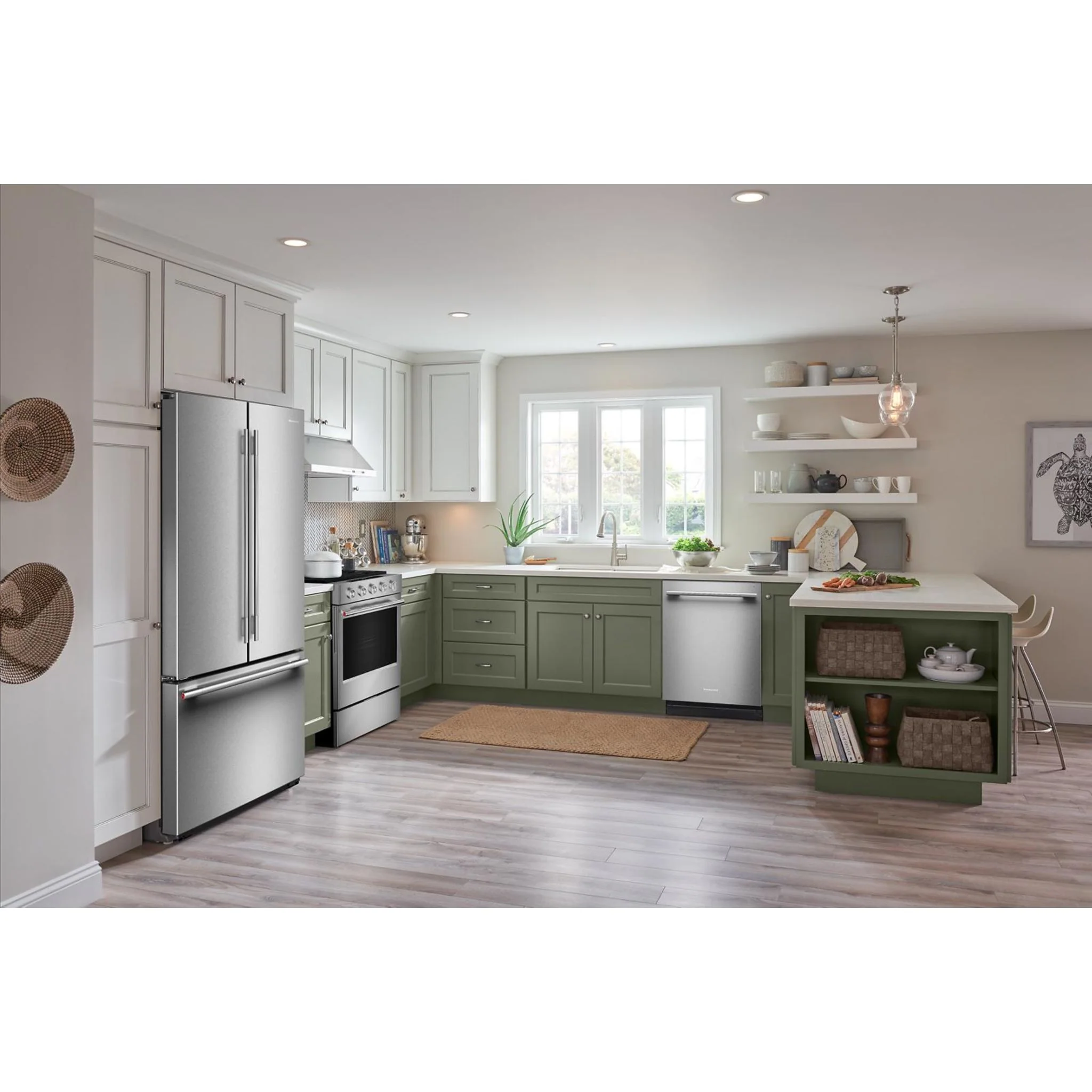KitchenAid 24 cu. ft. 36-Inch Width Counter-Depth French Door Refrigerator with Interior Dispense -PrintShield Stainless (KRFC236SPS) - Image 7