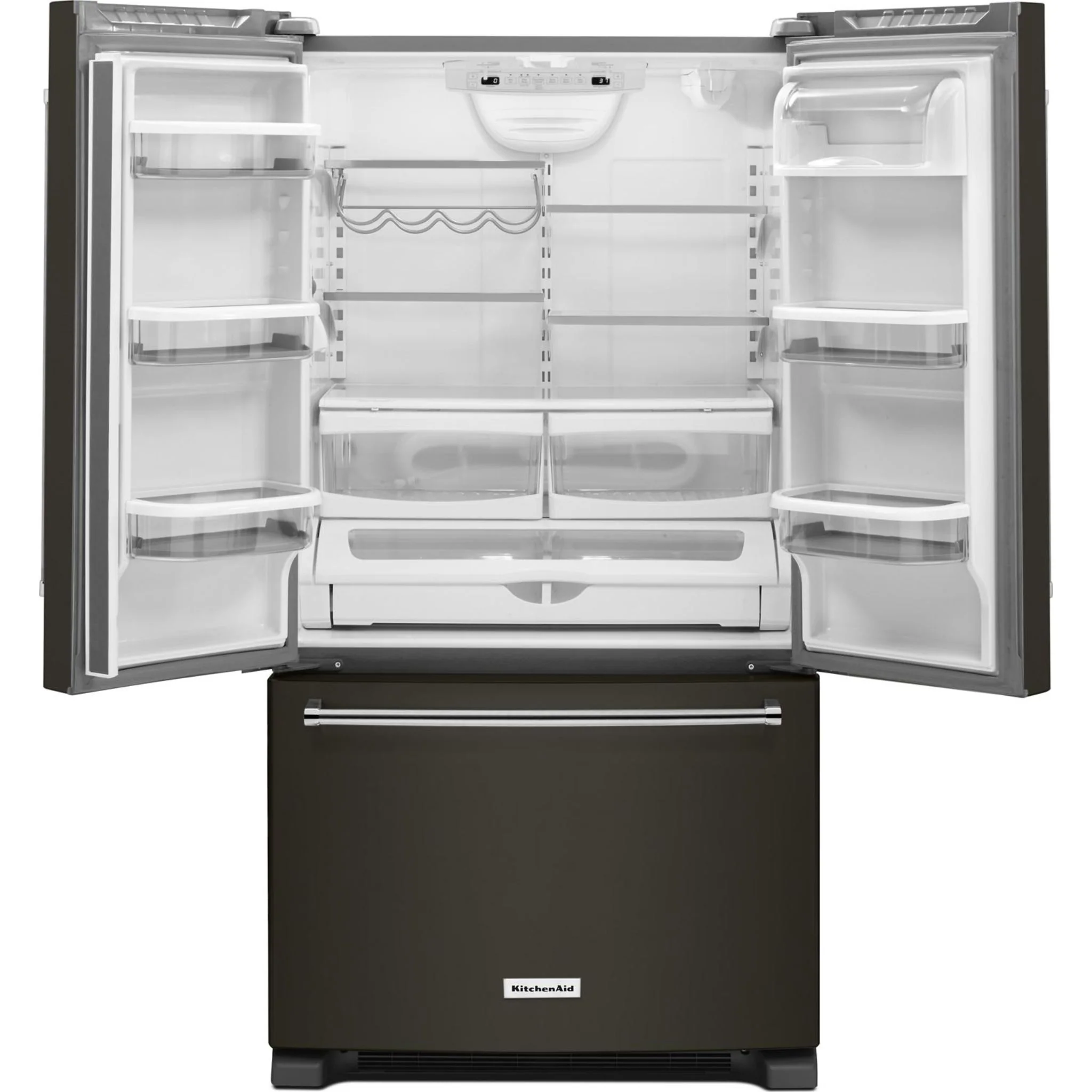 KitchenAid  20 cu. ft. 36" Width Counter-Depth French Door Refrigerator with Interior Dispense and PrintShield Finish (KRFC300EBS) - Image 16