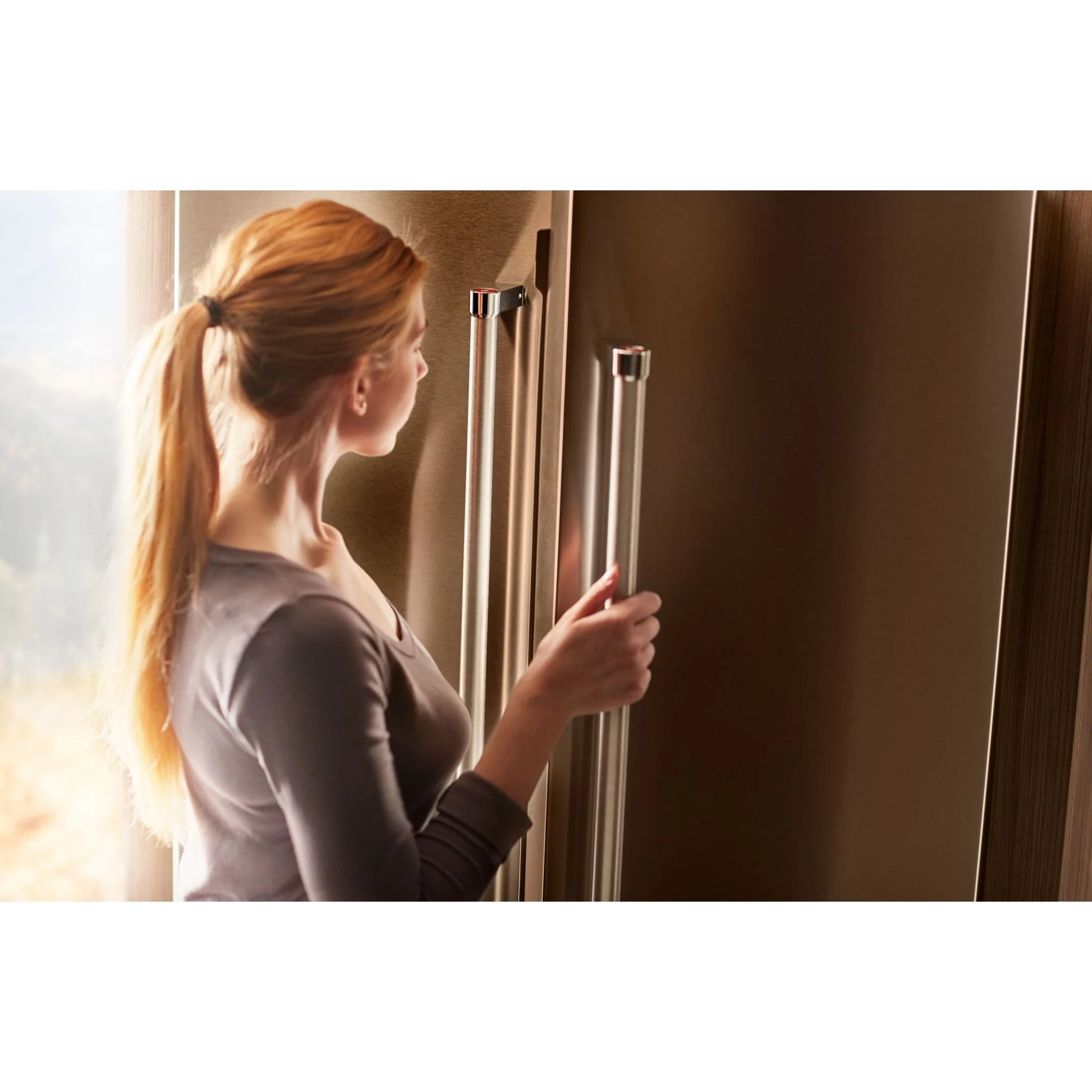 KitchenAid  20 cu. ft. 36" Width Counter-Depth French Door Refrigerator with Interior Dispense and PrintShield Finish (KRFC300EBS) - Image 7