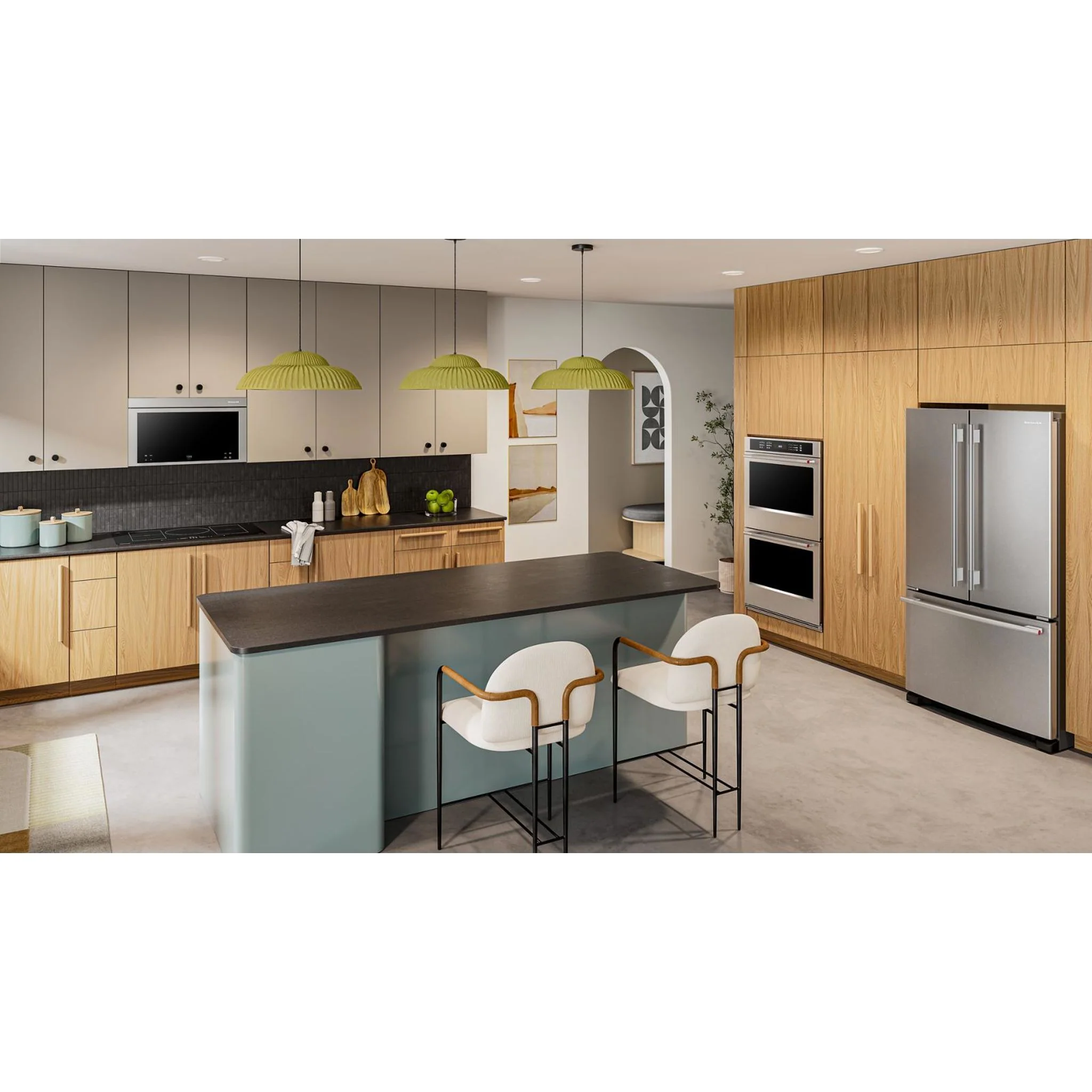 KitchenAid 25 Cu. Ft. 36-Inch Standard-Depth French Door Refrigerator with Internal Water Dispenser -PrintShield Stainless (KRFF136SPS) - Image 16