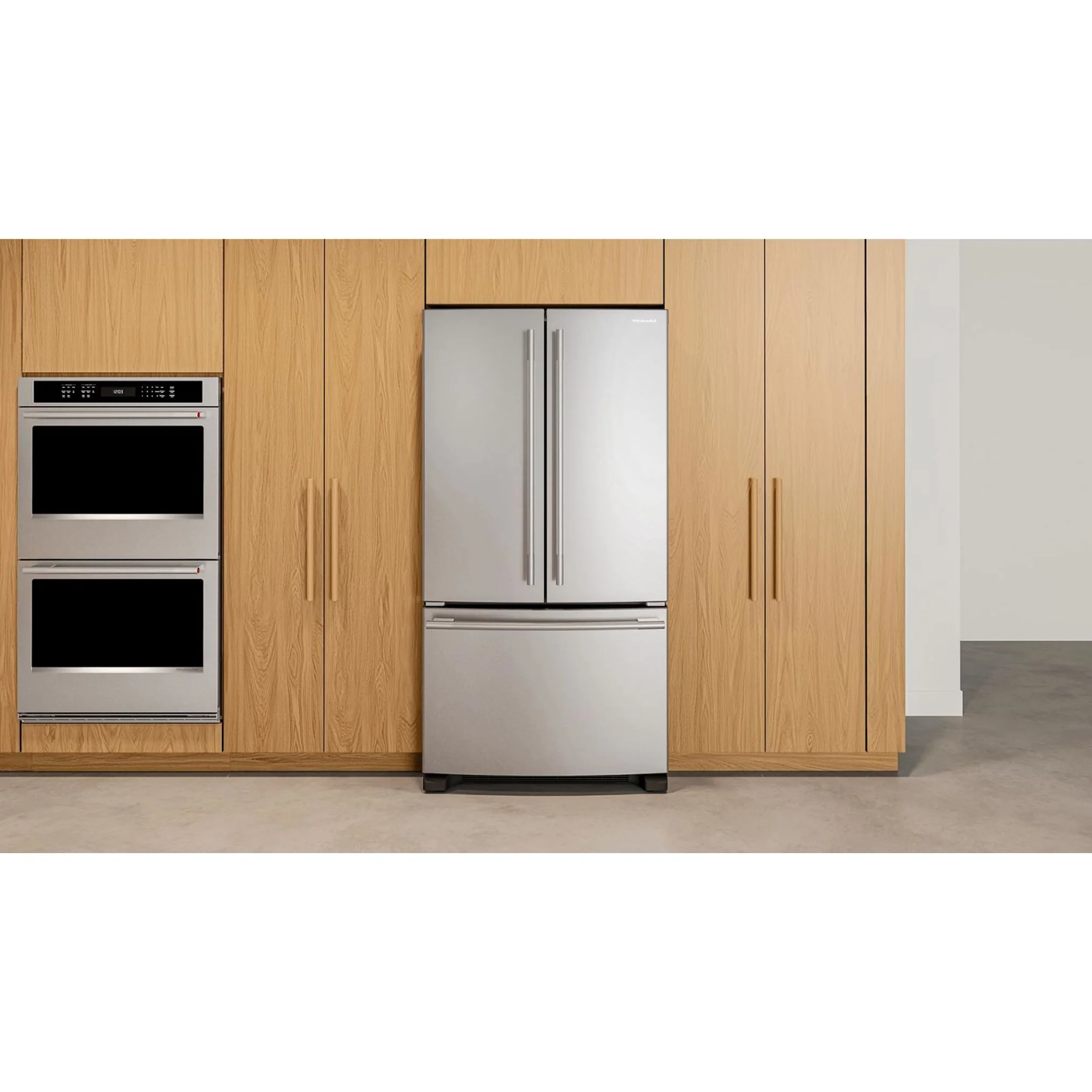 KitchenAid 25 Cu. Ft. 36-Inch Standard-Depth French Door Refrigerator with Internal Water Dispenser -PrintShield Stainless (KRFF136SPS) - Image 3