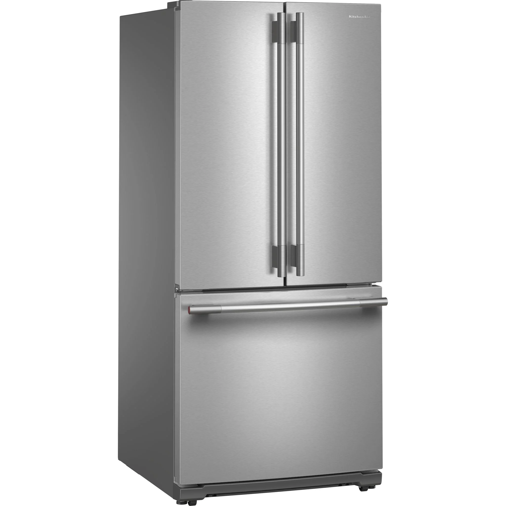 KitchenAid 20 cu. Ft. 30-Inch Width Standard Depth French Door Refrigerator with PrintShield Finish and Interior Dispense -PrintShield Stainless (KRFF330SPS) - Image 2