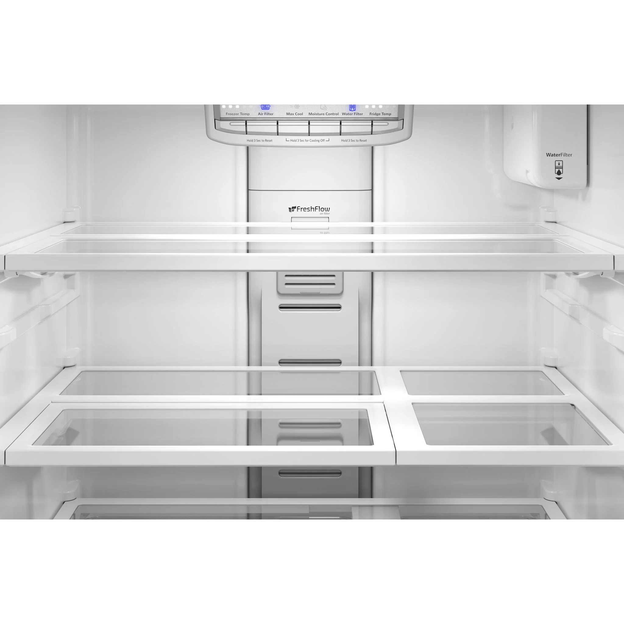 KitchenAid 20 cu. Ft. 30-Inch Width Standard Depth French Door Refrigerator with PrintShield Finish and Interior Dispense -PrintShield Stainless (KRFF330SPS) - Image 4