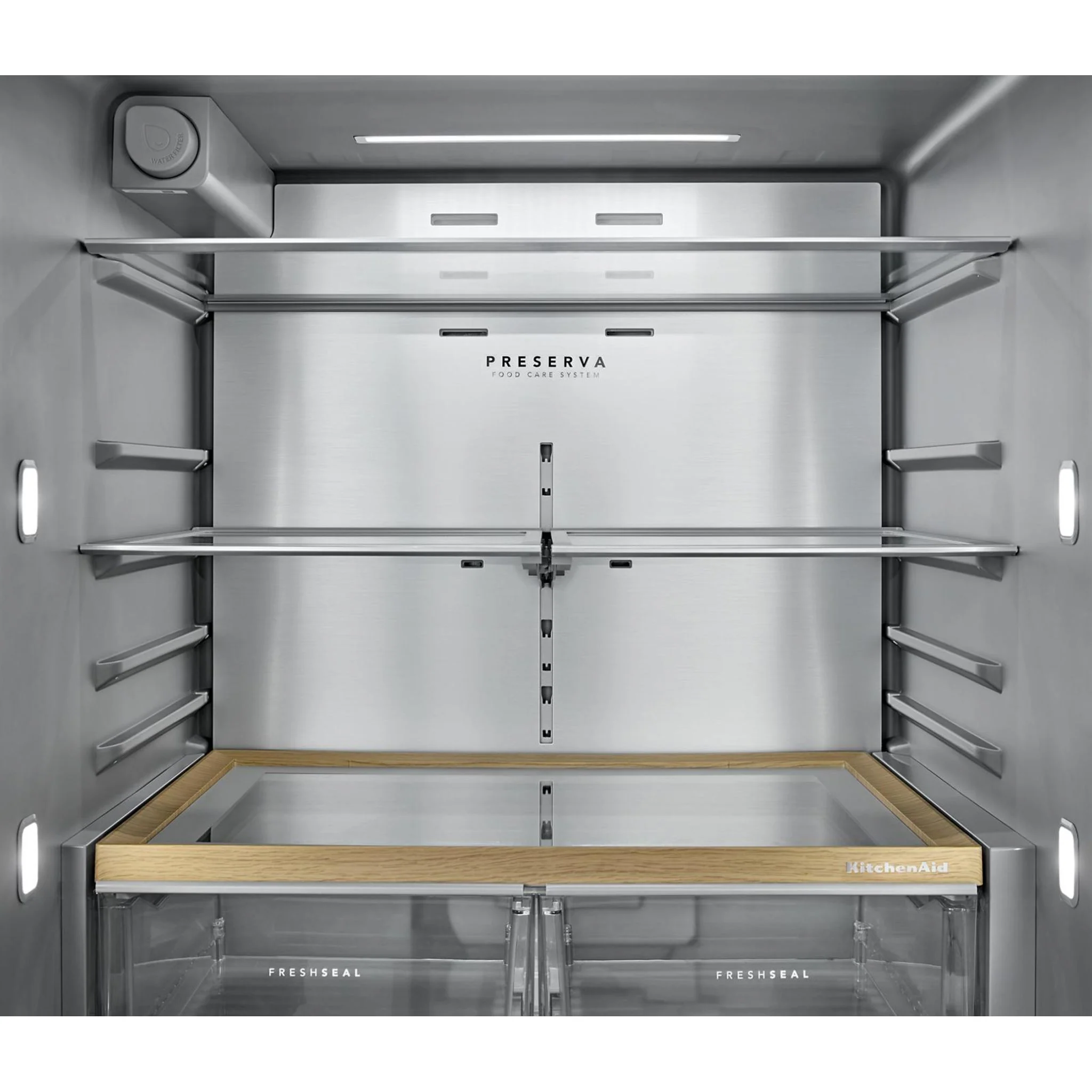 KitchenAid 30 cu. ft. French Door Refrigerator with Exterior Water and Ice -PrintShield Stainless (KRFF436SPS) - Image 14