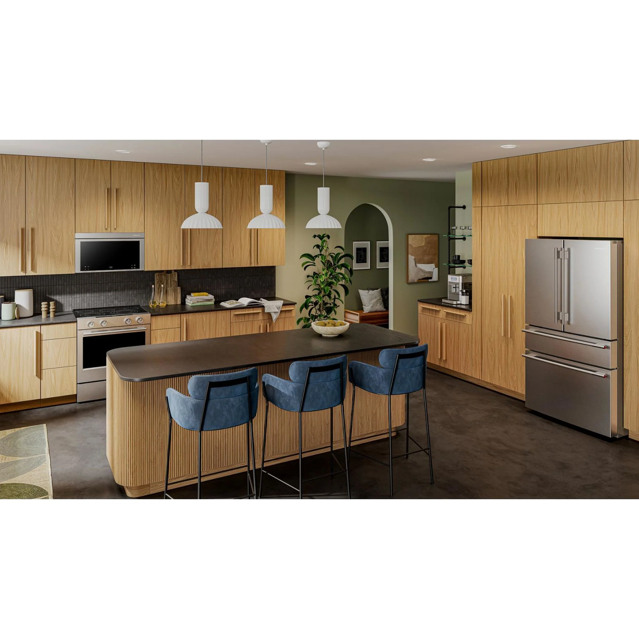 KitchenAid 30 cu. ft. French Door Refrigerator with Exterior Water and Ice -PrintShield Stainless (KRFF436SPS) - Image 17
