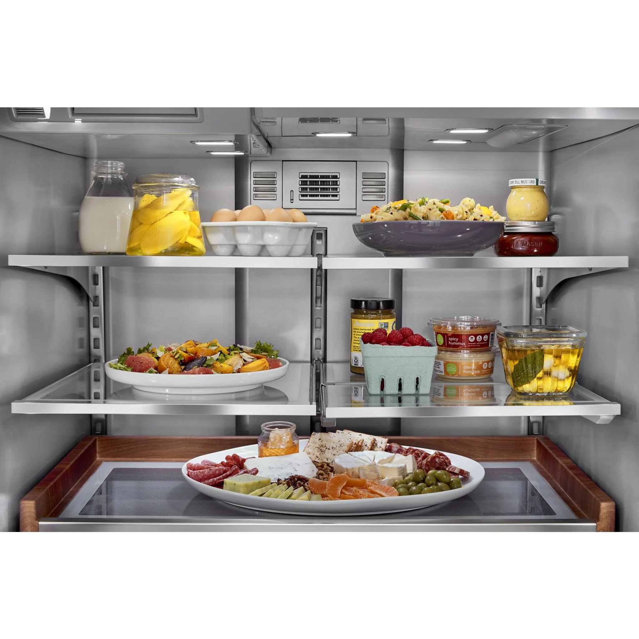 KitchenAid 26.8 cu.ft. Standard-Depth French Door Refrigerator with Exterior Ice and Water Dispenser - Black Stainless (KRFF577KBS) - Image 10