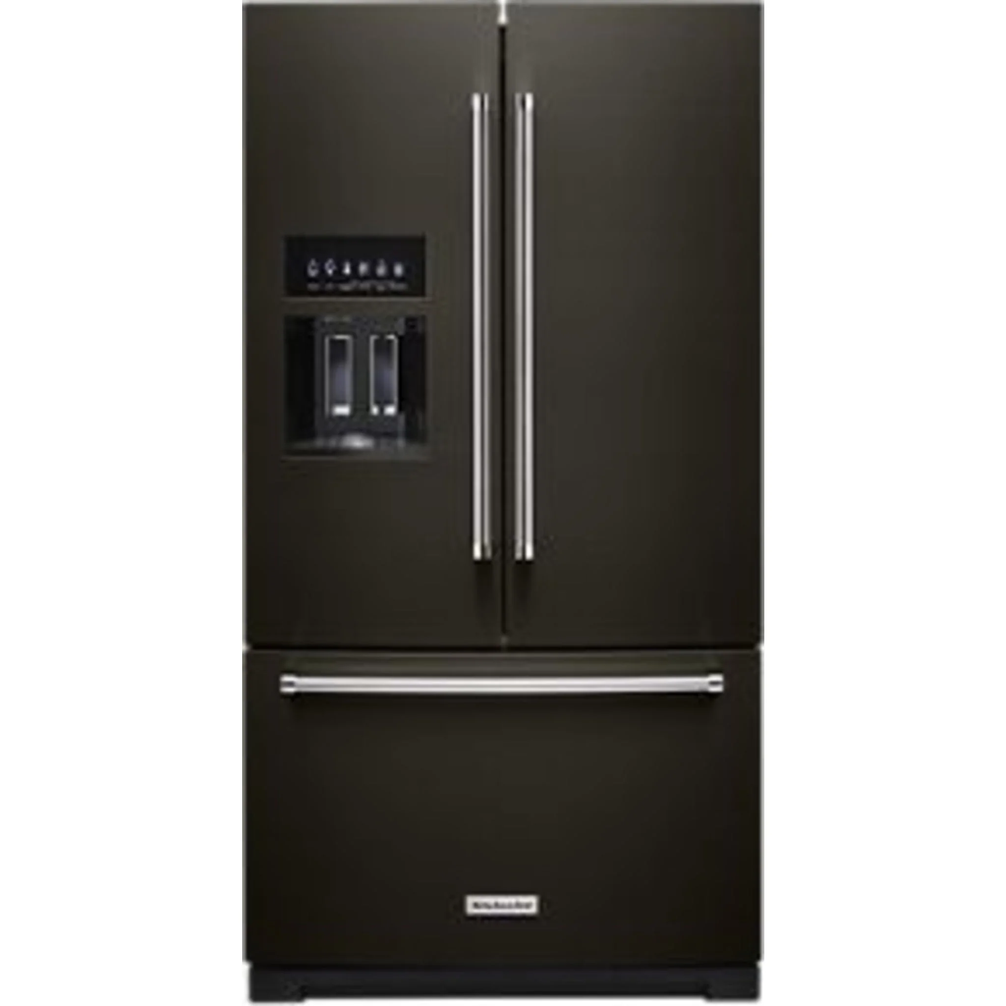 KitchenAid 26.8 cu.ft. Standard-Depth French Door Refrigerator with Exterior Ice and Water Dispenser - Black Stainless (KRFF577KBS) - Image 12