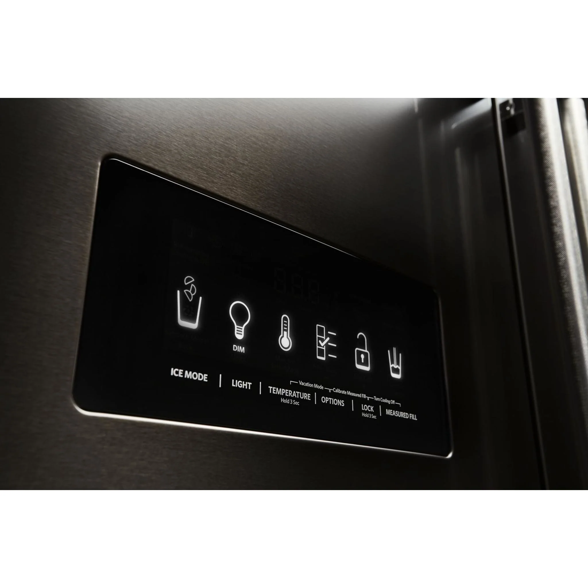 KitchenAid 26.8 cu.ft. Standard-Depth French Door Refrigerator with Exterior Ice and Water Dispenser - Black Stainless (KRFF577KBS) - Image 19