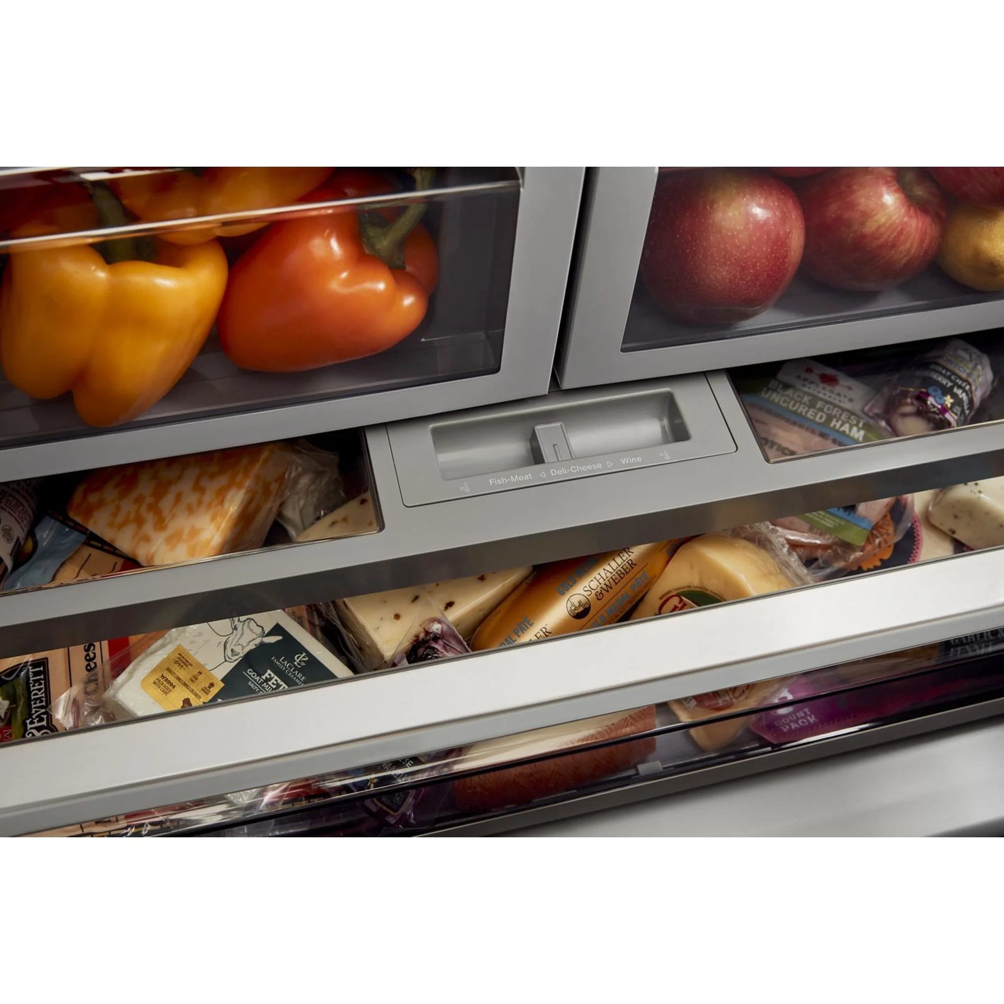 KitchenAid 26.8 cu.ft. Standard-Depth French Door Refrigerator with Exterior Ice and Water Dispenser - Black Stainless (KRFF577KBS) - Image 23