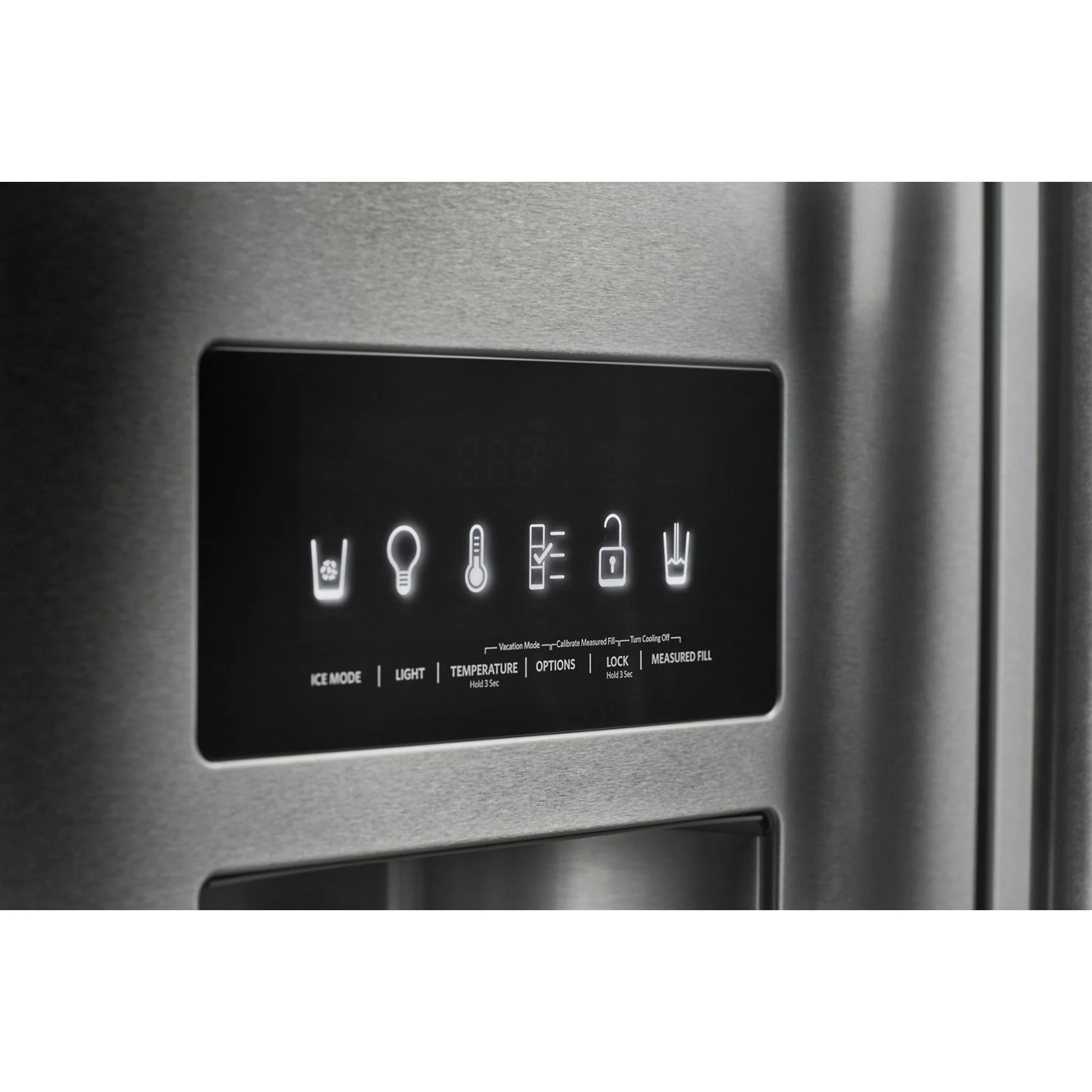 KitchenAid 26.8 cu.ft. Standard-Depth French Door Refrigerator with Exterior Ice and Water Dispenser - Stainless Steel with PrintShield™ Finish (KRFF577KPS) - Image 3