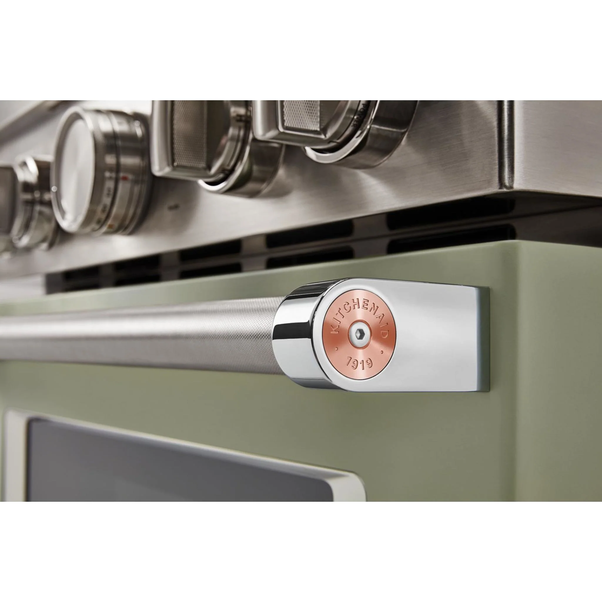 KitchenAid  30'' Smart Commercial-Style Gas Range with 4 Burners - Avocado Cream (KFGC500JAV) - Image 29