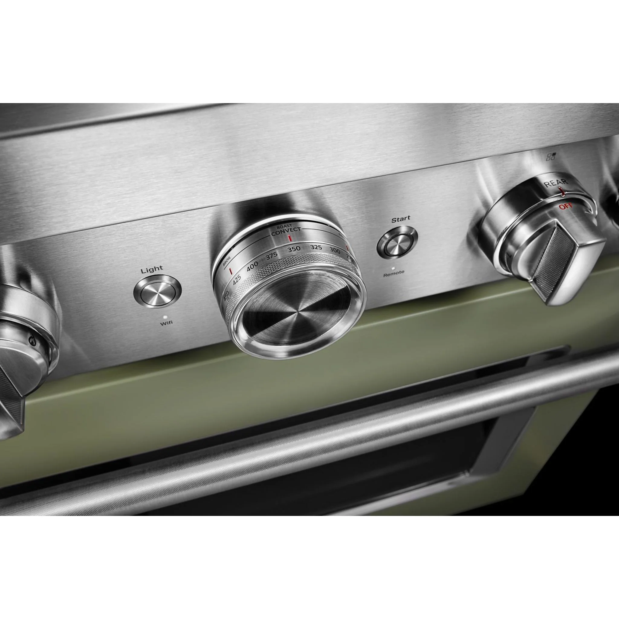 KitchenAid  30'' Smart Commercial-Style Gas Range with 4 Burners - Avocado Cream (KFGC500JAV) - Image 53