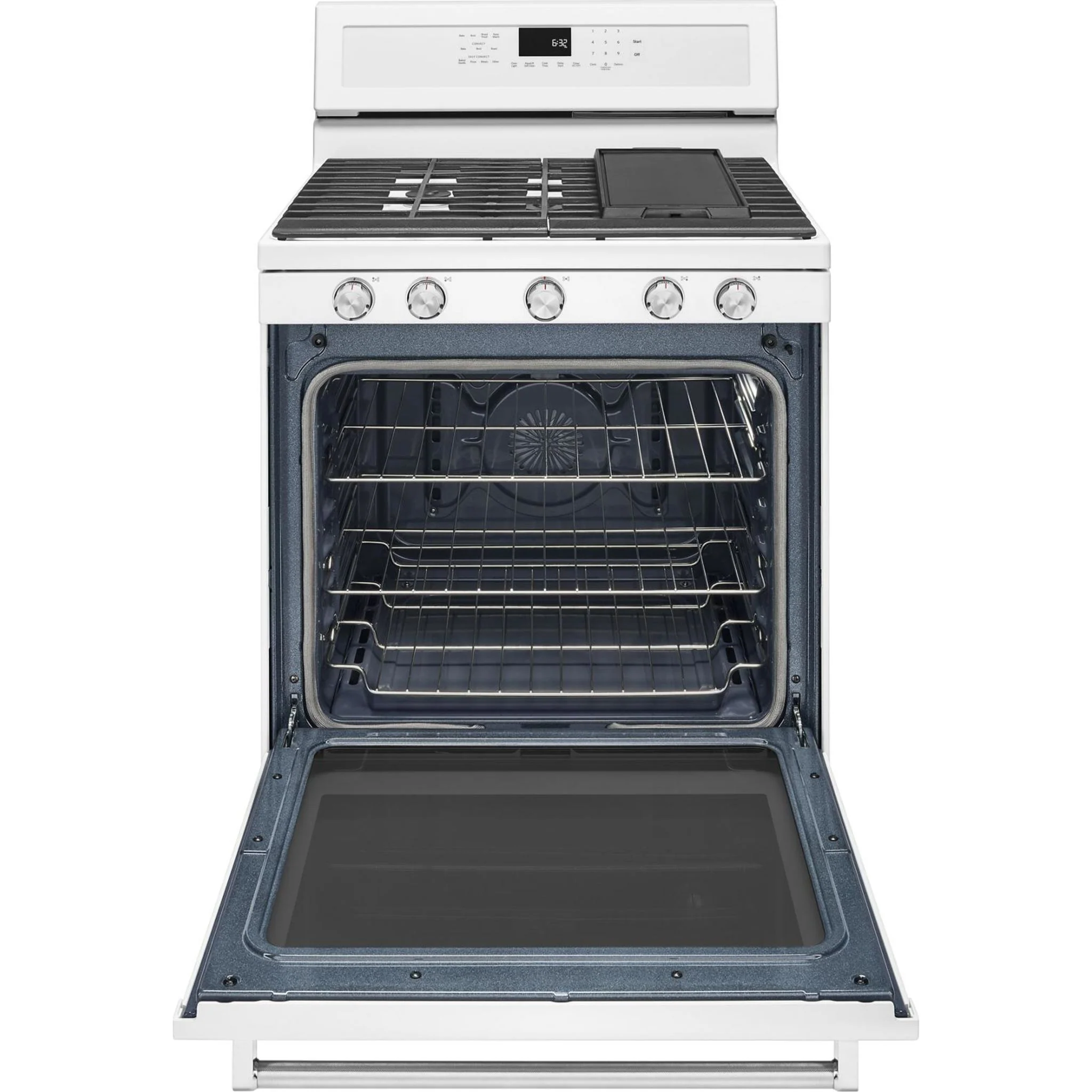 KitchenAid 30" 5-Burner Gas Convection Range - White (KFGG500EWH) - Image 15