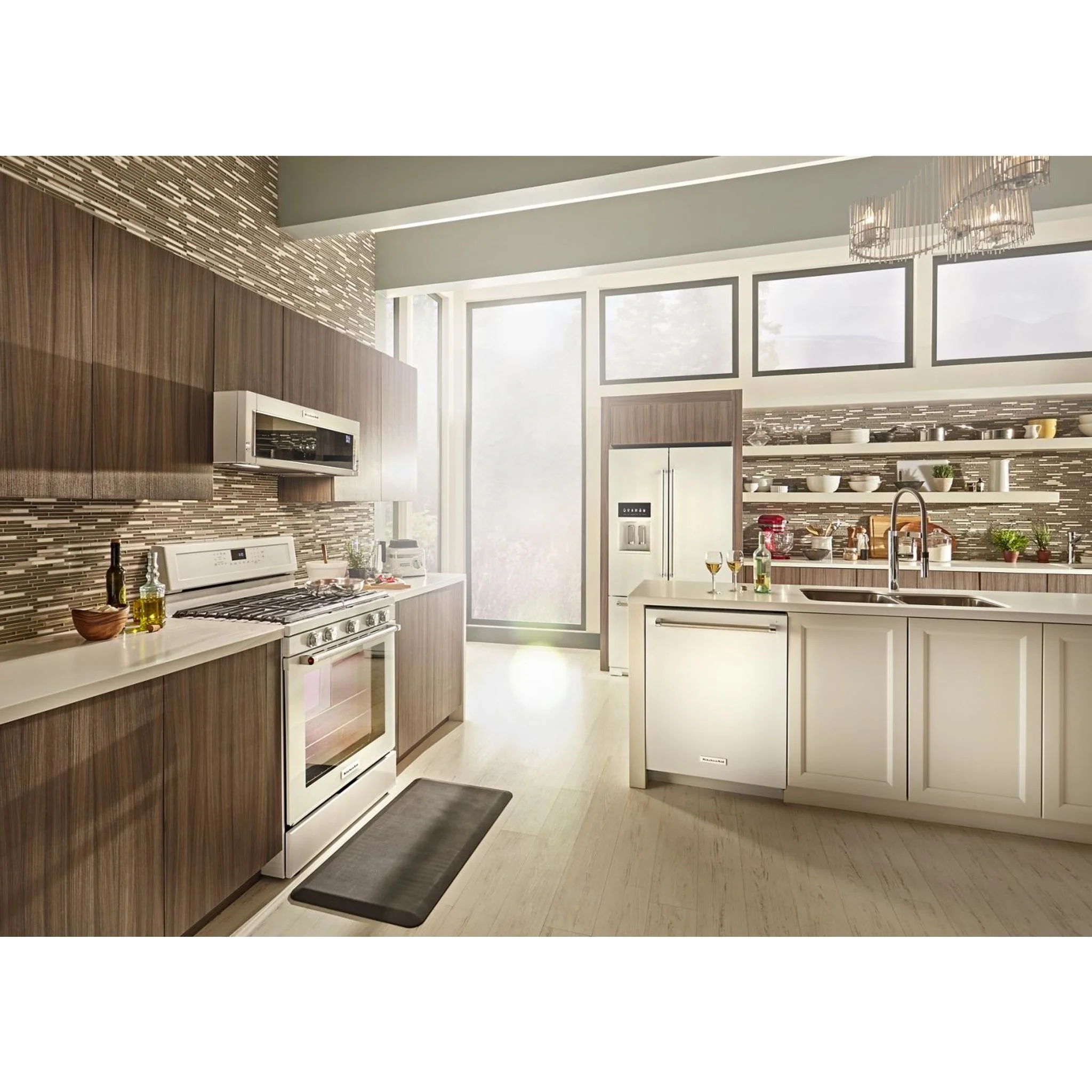 KitchenAid 30" 5-Burner Gas Convection Range - White (KFGG500EWH) - Image 16