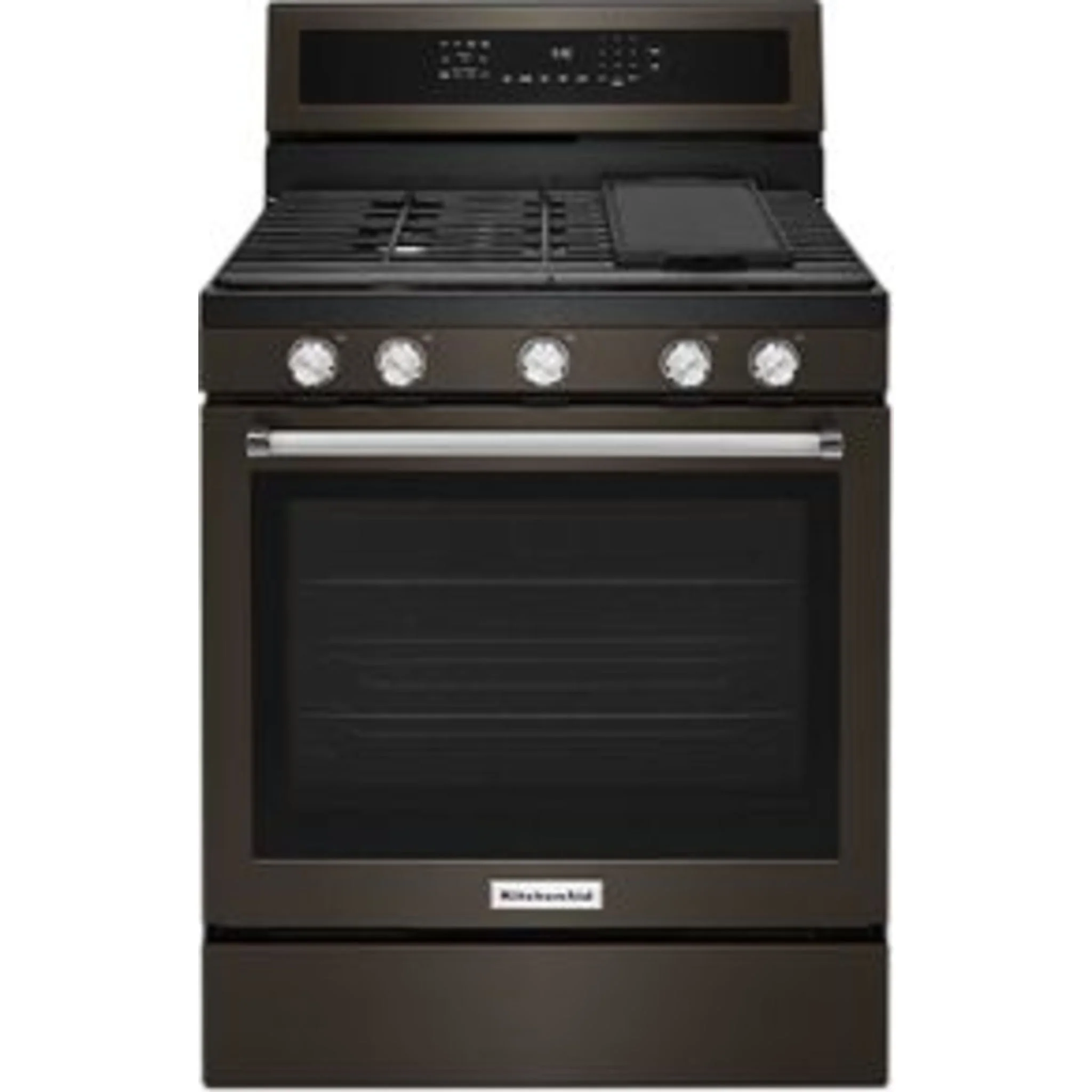 KitchenAid 30" 5-Burner Gas Convection Range - Black Stainless (KFGG500EBS) - Image 15
