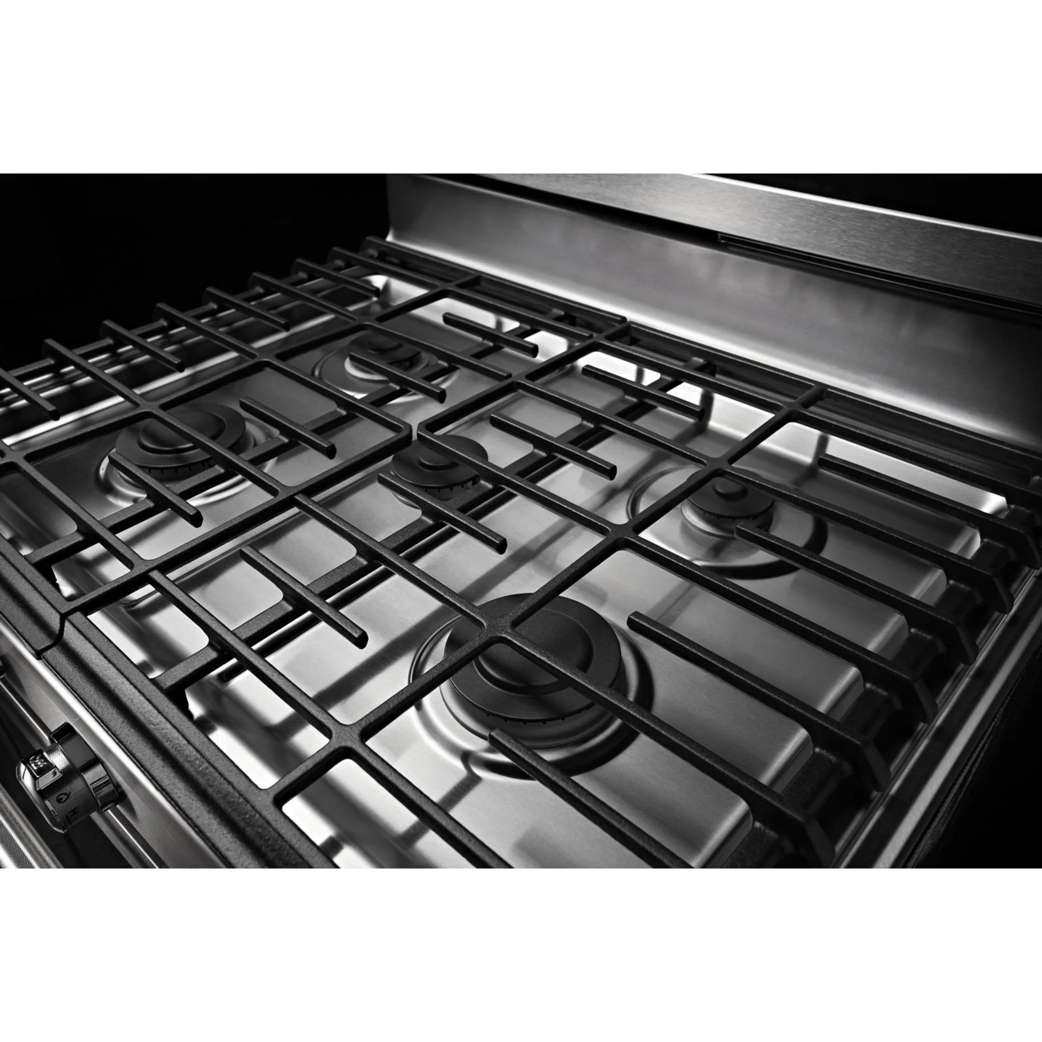 KitchenAid 30" 5-Burner Gas Convection Range - Black Stainless (KFGG500EBS) - Image 18