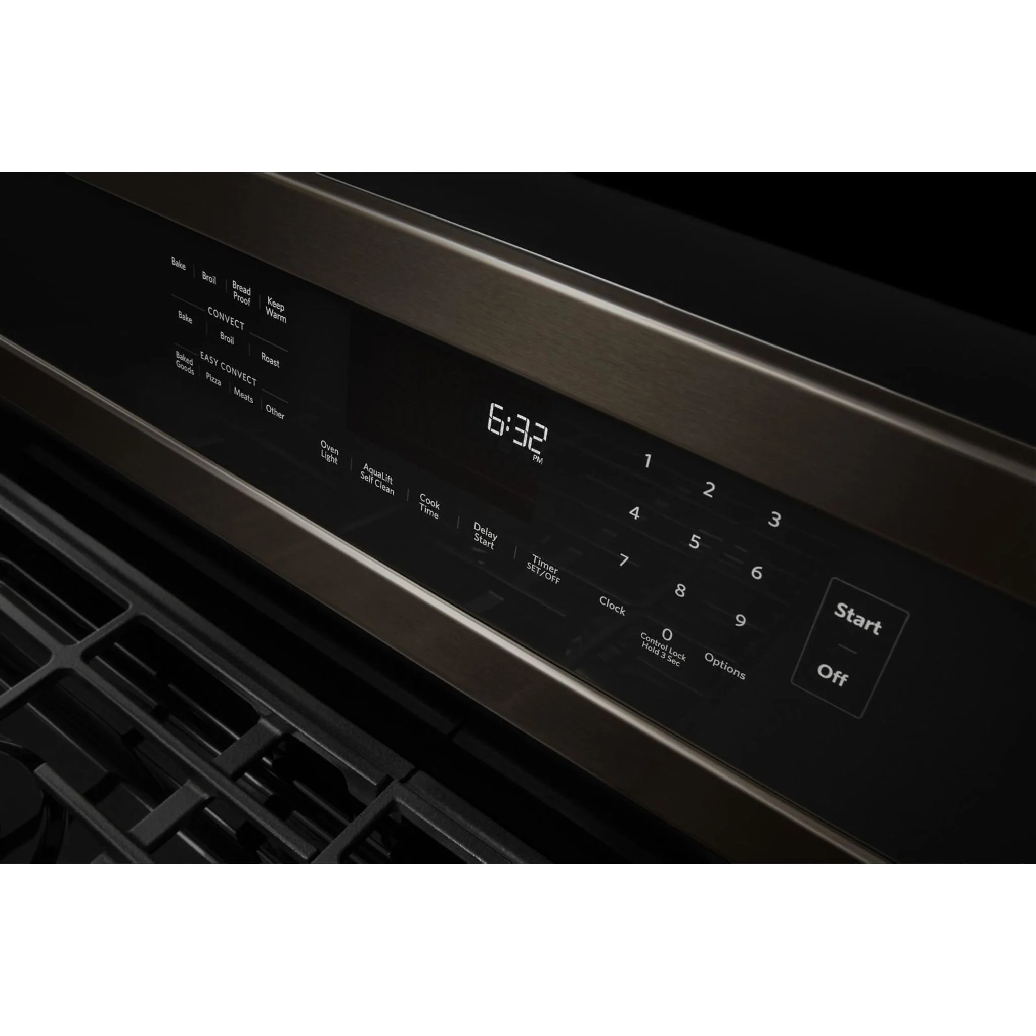 KitchenAid 30" 5-Burner Gas Convection Range - Black Stainless (KFGG500EBS) - Image 21