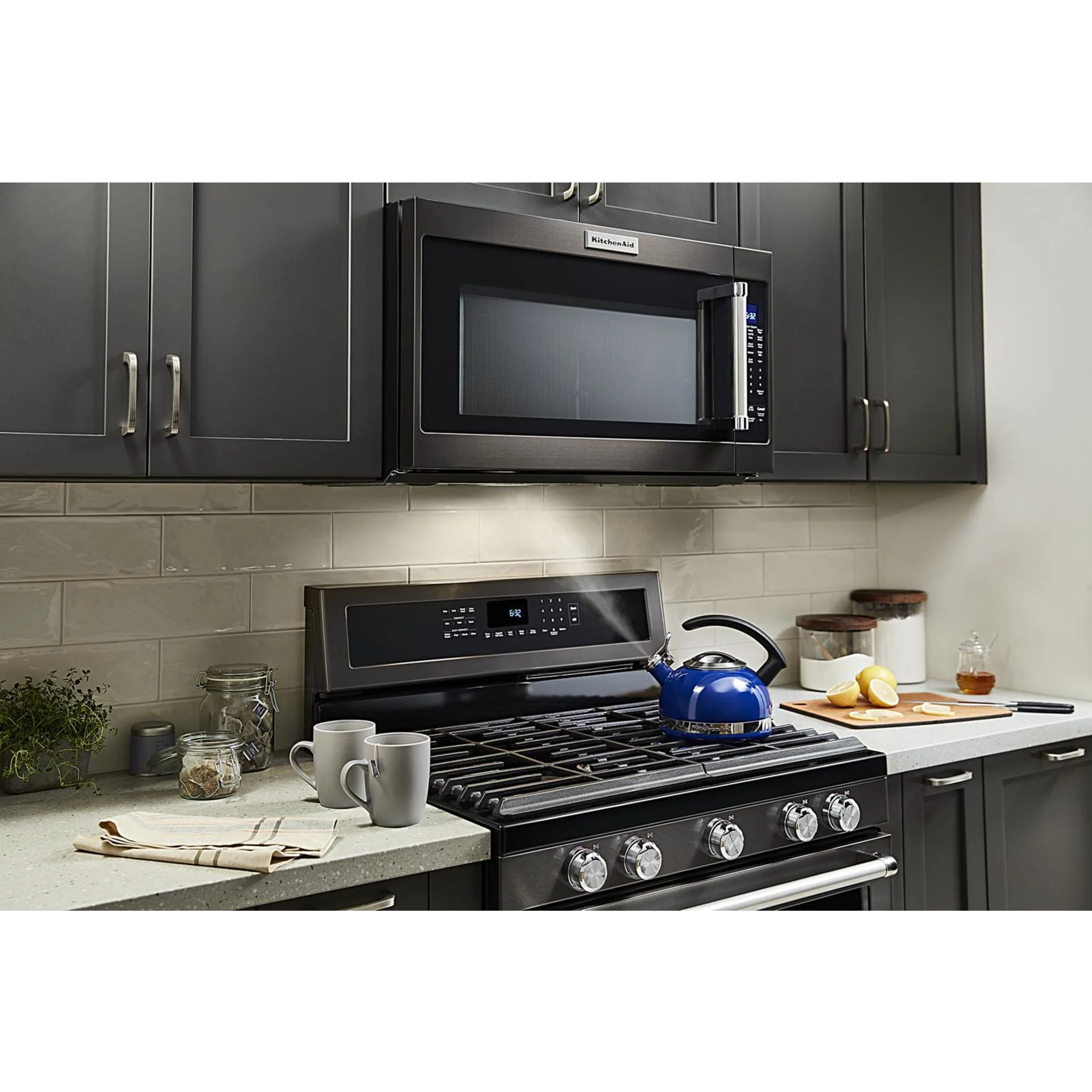 KitchenAid 30" 5-Burner Gas Convection Range - Black Stainless (KFGG500EBS) - Image 33