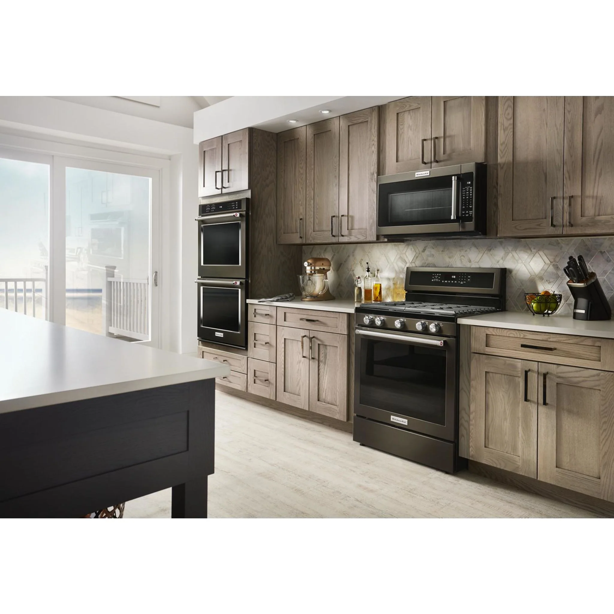 KitchenAid 30" 5-Burner Gas Convection Range - Black Stainless (KFGG500EBS) - Image 47