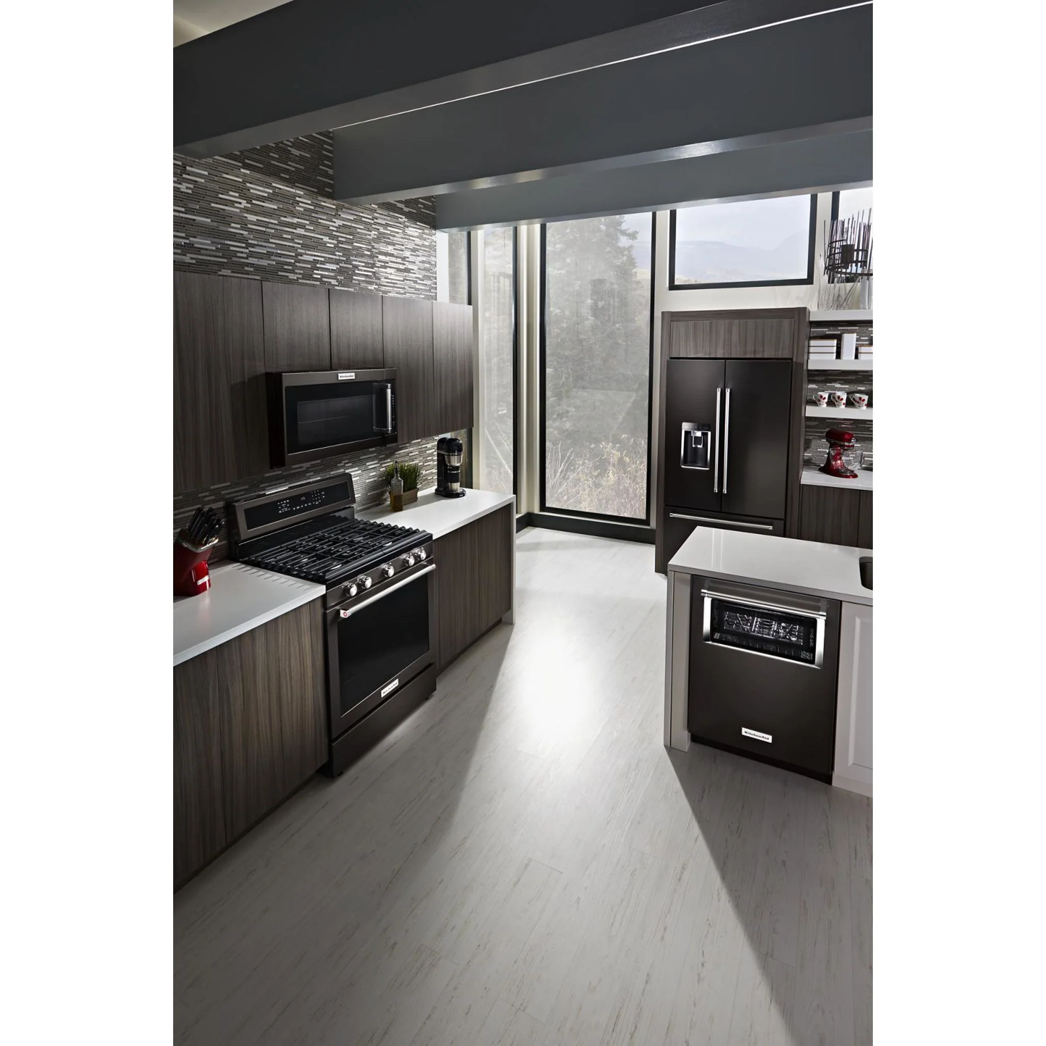 KitchenAid 30" 5-Burner Gas Convection Range - Black Stainless (KFGG500EBS) - Image 48