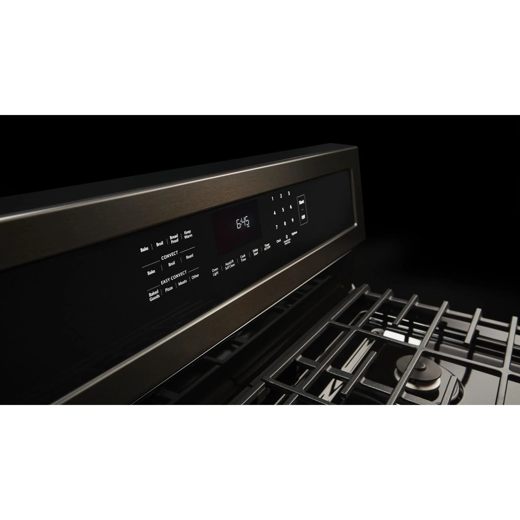 KitchenAid 30" 5-Burner Gas Convection Range - Black Stainless (KFGG500EBS) - Image 49