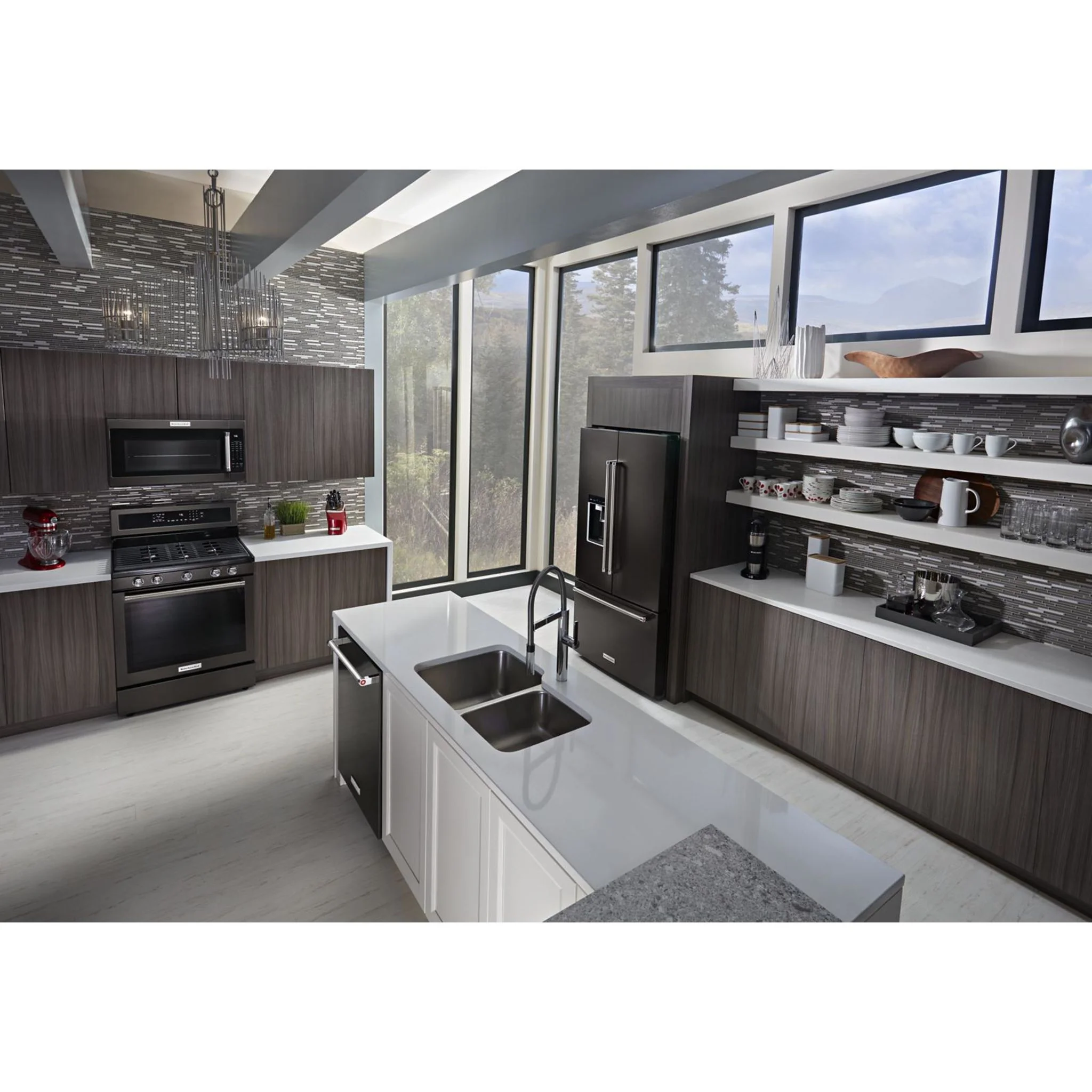 KitchenAid 30" 5-Burner Gas Convection Range - Black Stainless (KFGG500EBS) - Image 51