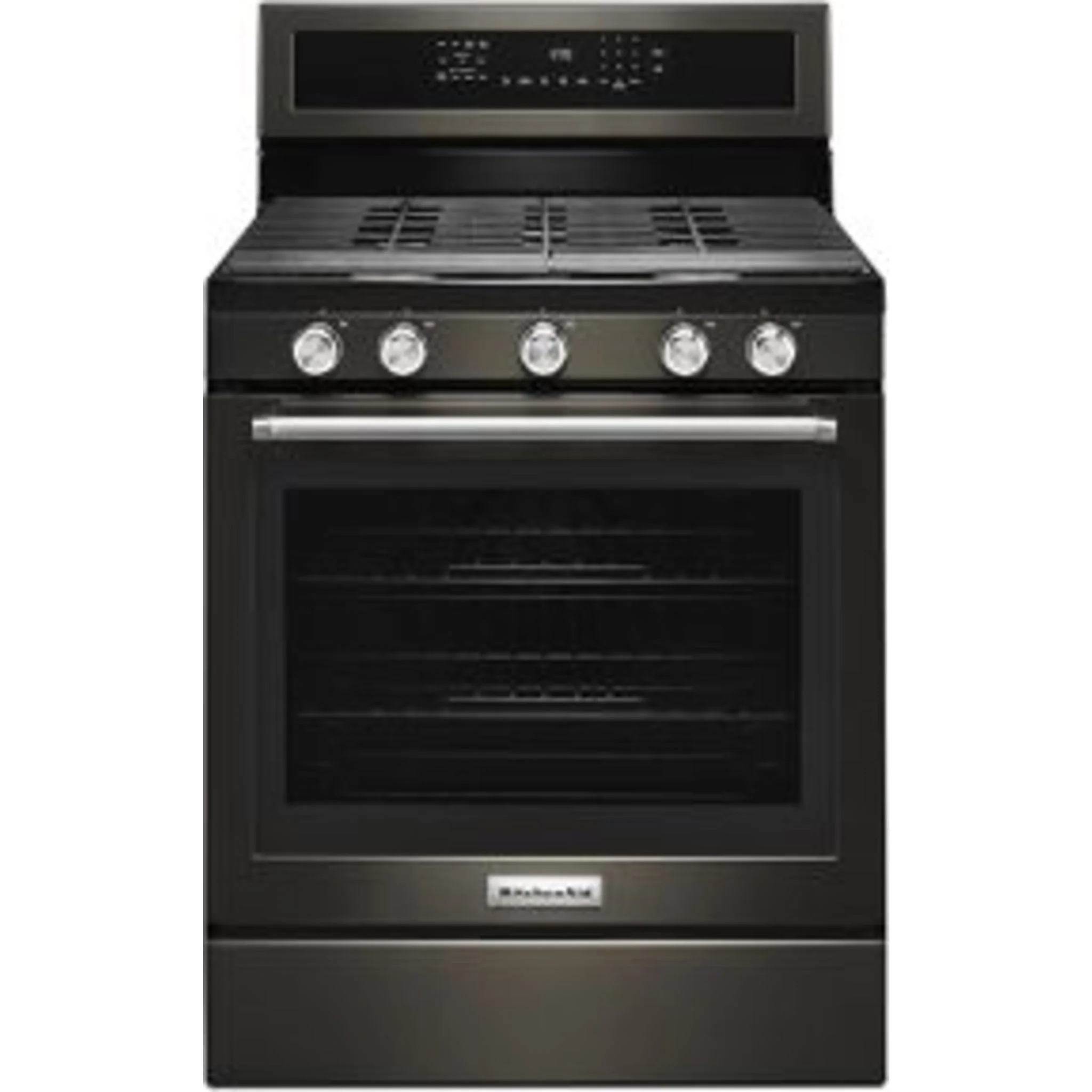KitchenAid 30" 5-Burner Gas Convection Range - Black Stainless (KFGG500EBS) - Image 55