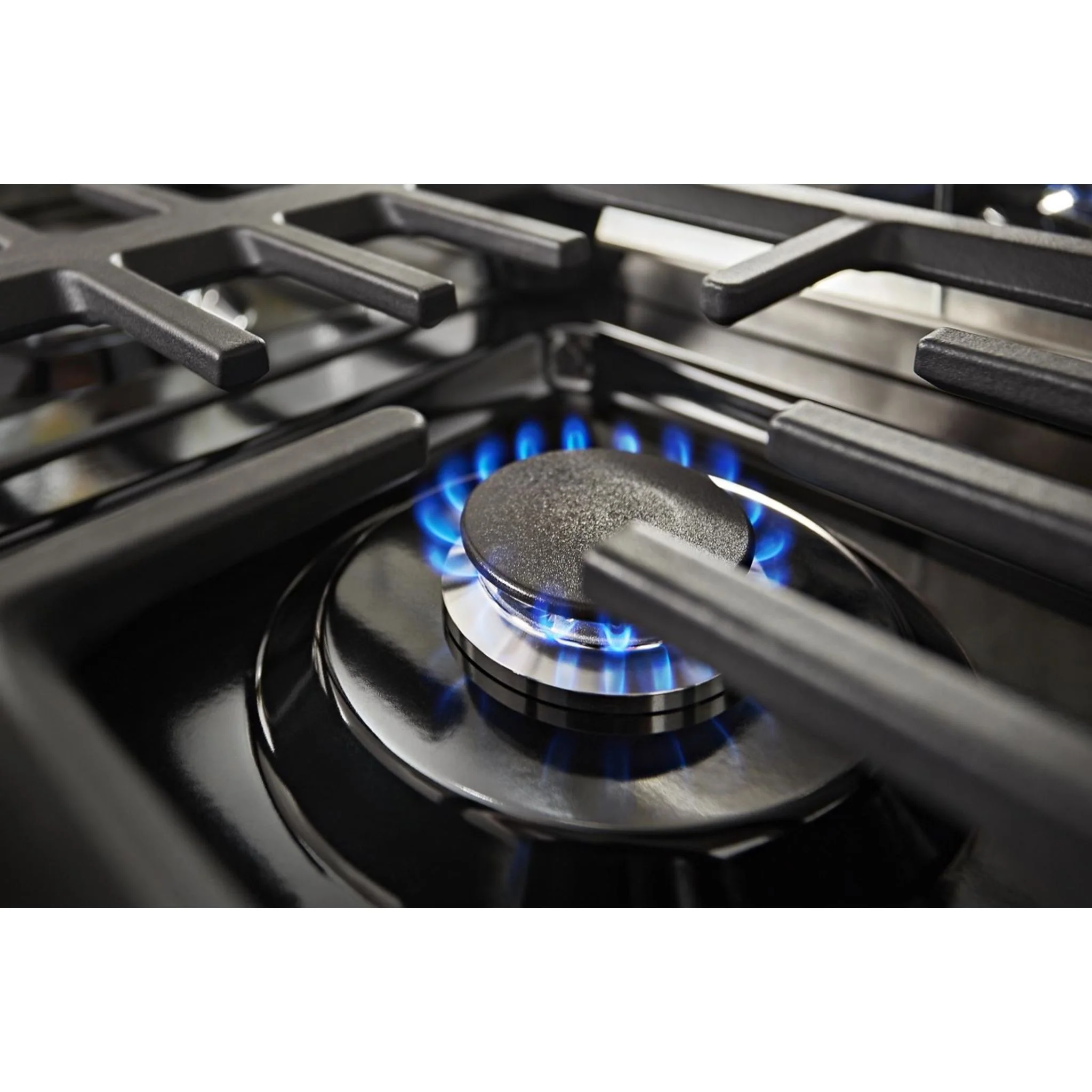 KitchenAid  48'' Smart Commercial-Style Gas Range with Griddle - Misty Blue (KFGC558JMB) - Image 13