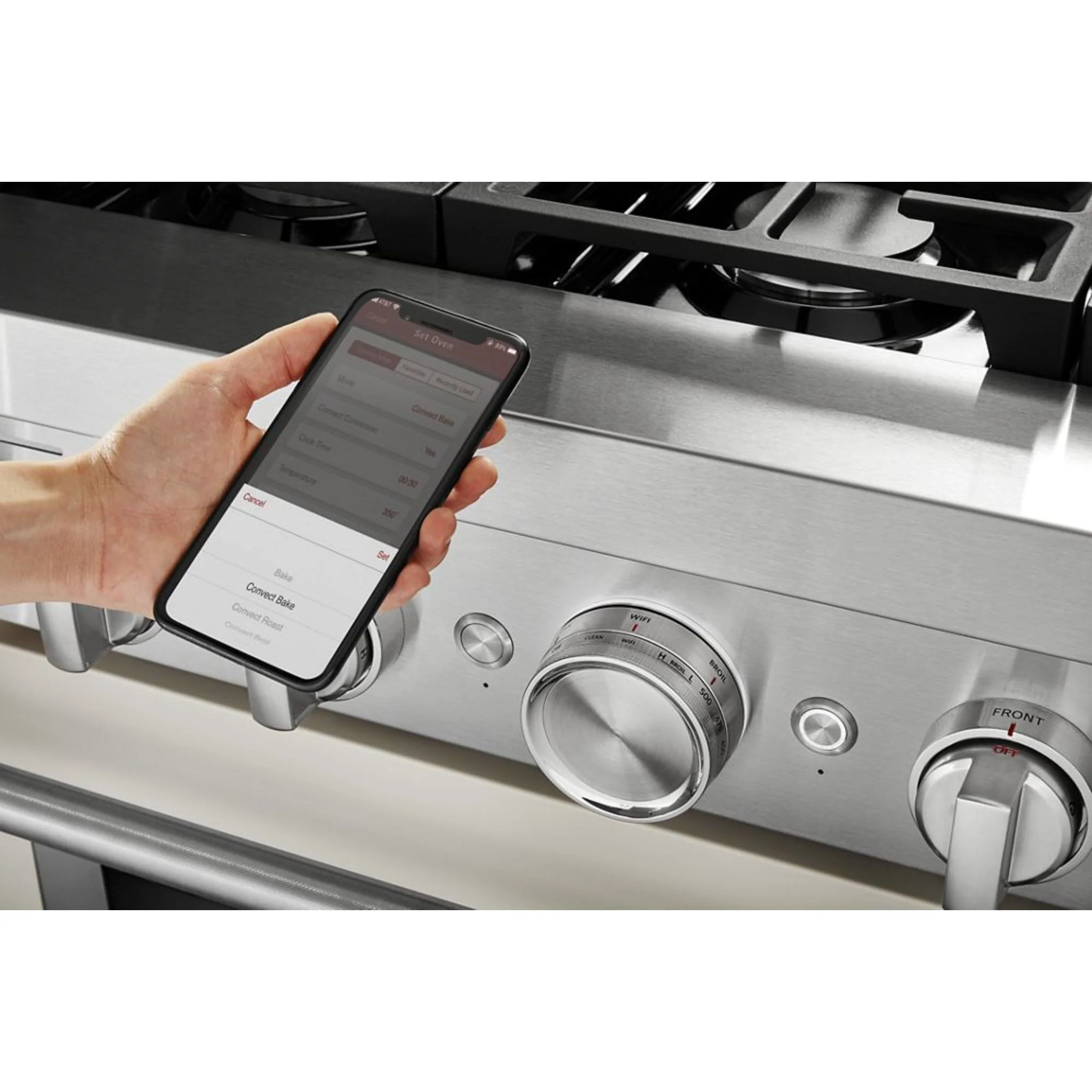 KitchenAid  48'' Smart Commercial-Style Gas Range with Griddle - Yellow Pepper (KFGC558JYP) - Image 35