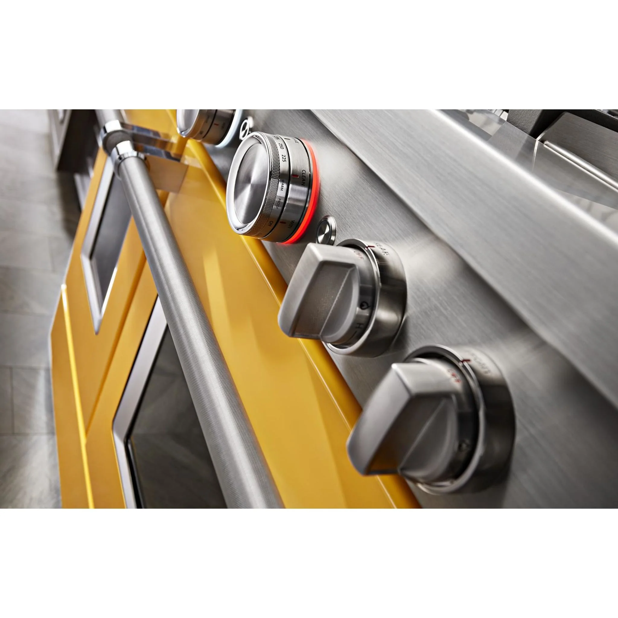 KitchenAid  48'' Smart Commercial-Style Gas Range with Griddle - Yellow Pepper (KFGC558JYP) - Image 36