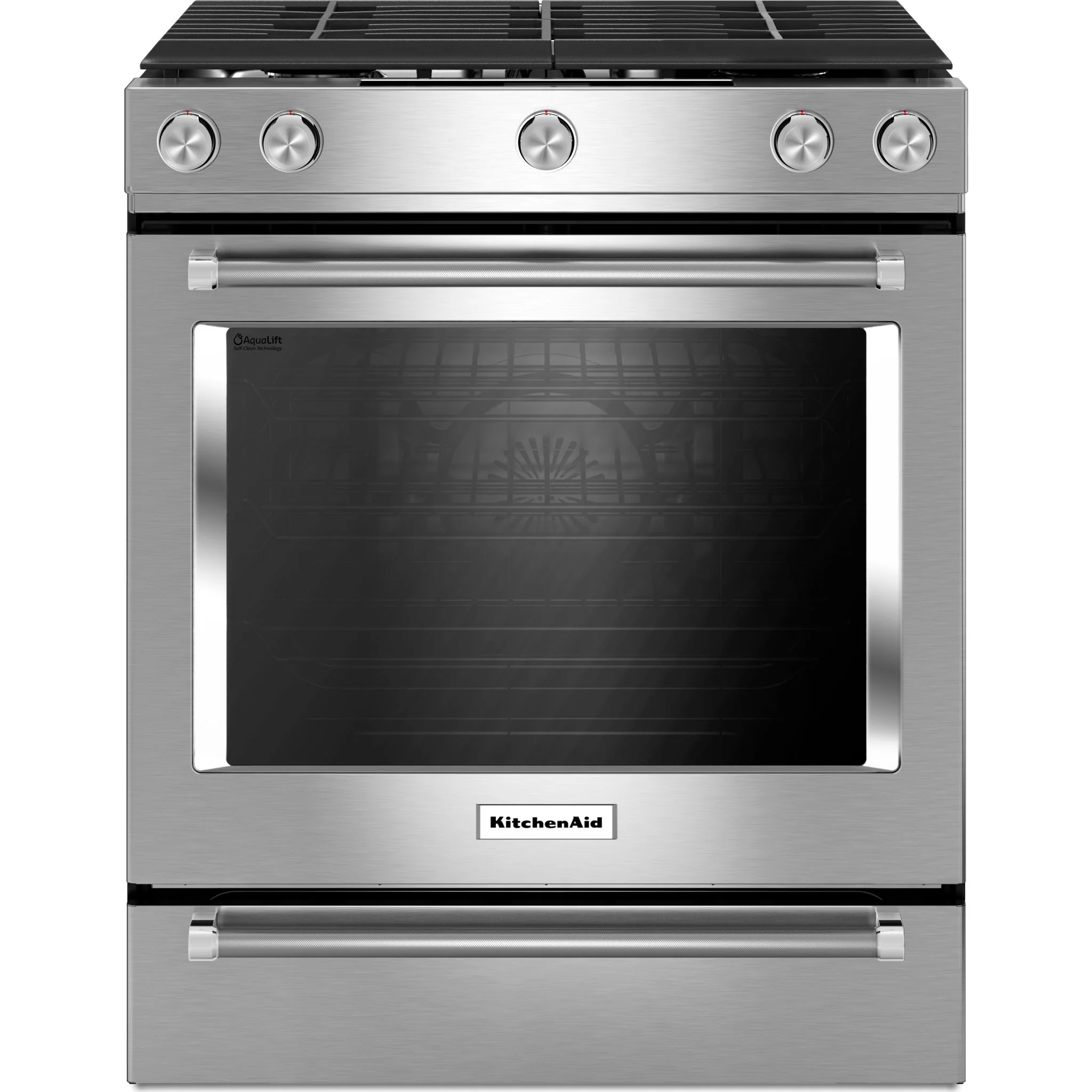 KitchenAid 30" 5-Burner Gas Convection Front Control Range - Stainless Steel (KSGG700ESS) - Image 10
