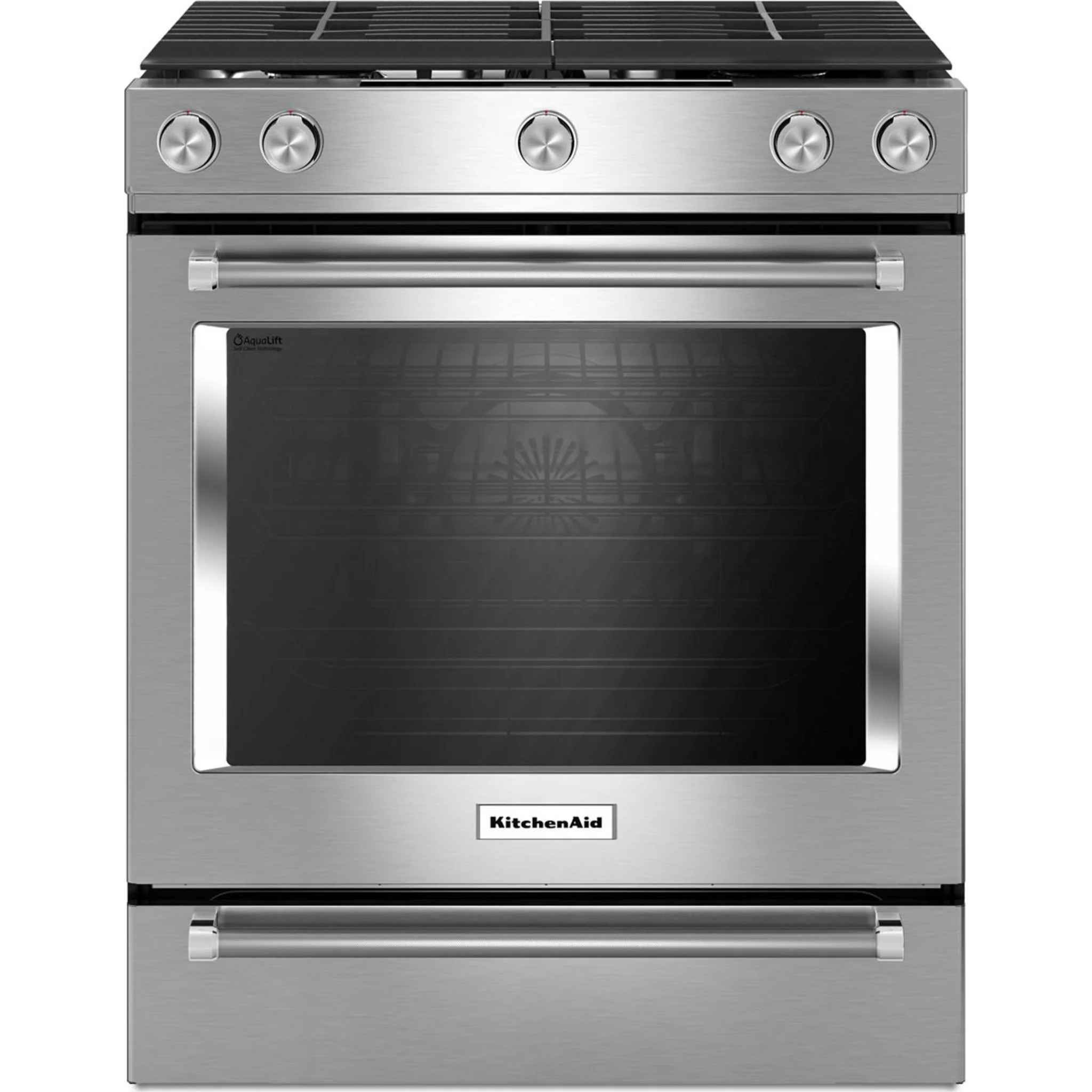 KitchenAid 30" 5-Burner Gas Convection Front Control Range - Stainless Steel (KSGG700ESS) - Image 13