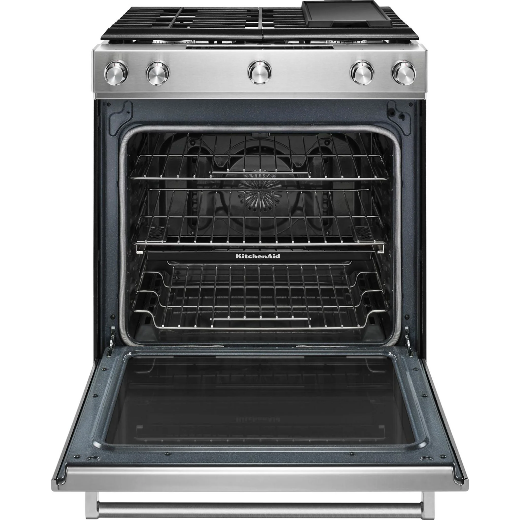 KitchenAid 30" 5-Burner Gas Convection Front Control Range - Stainless Steel (KSGG700ESS) - Image 20