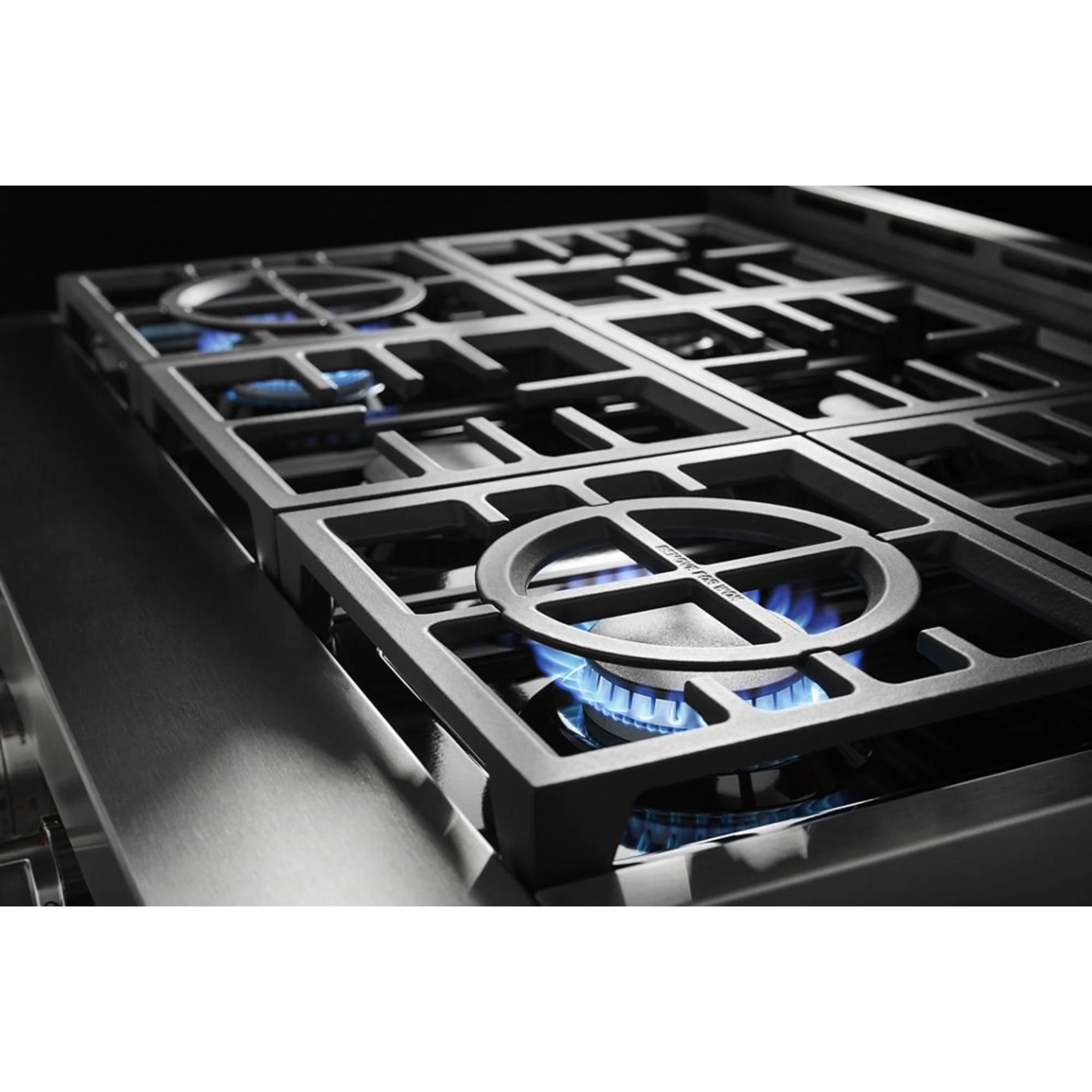 KitchenAid  30'' Smart Commercial-Style Gas Range with 4 Burners - Ink Blue (KFGC500JIB) - Image 37