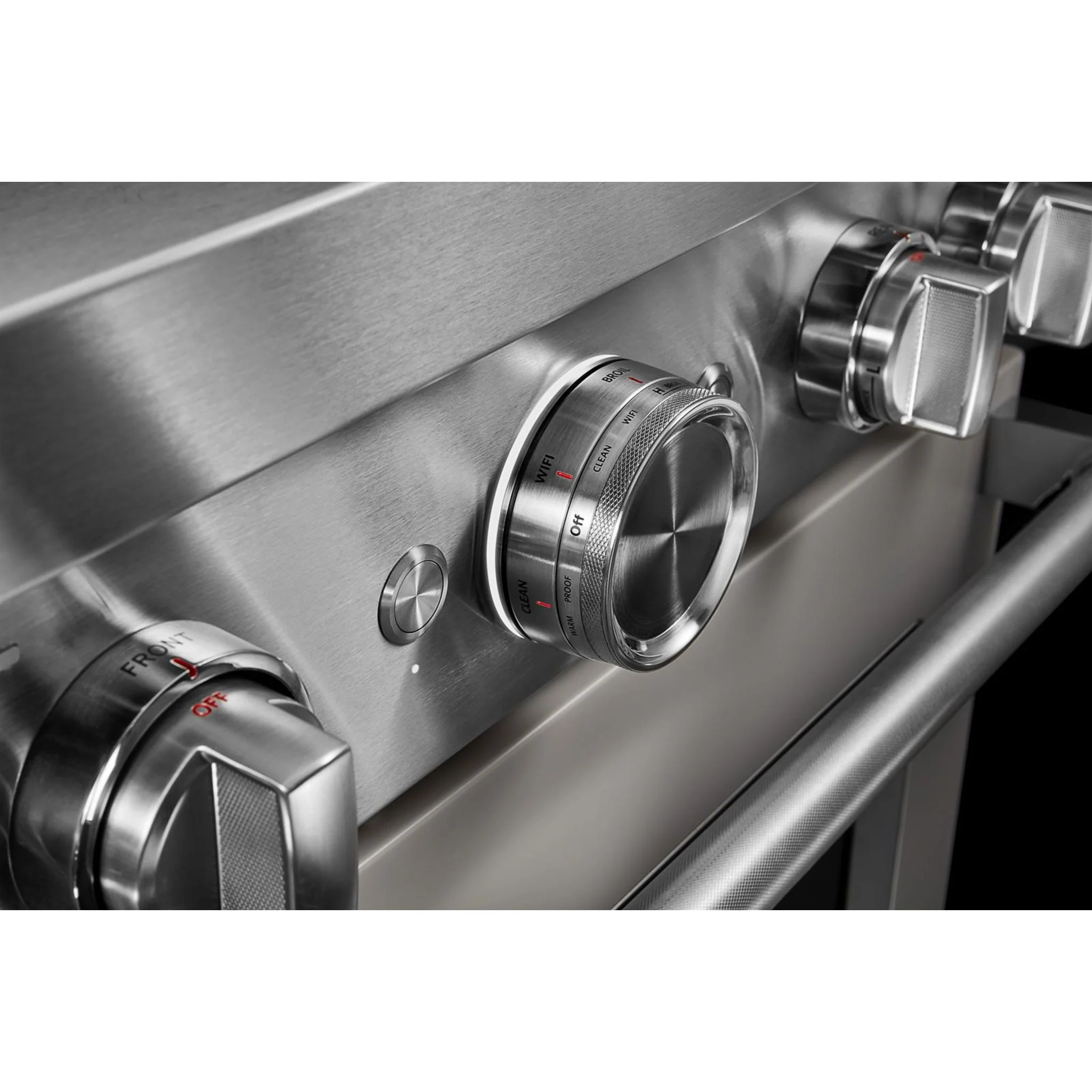 KitchenAid  30'' Smart Commercial-Style Gas Range with 4 Burners - Milkshake (KFGC500JMH) - Image 11