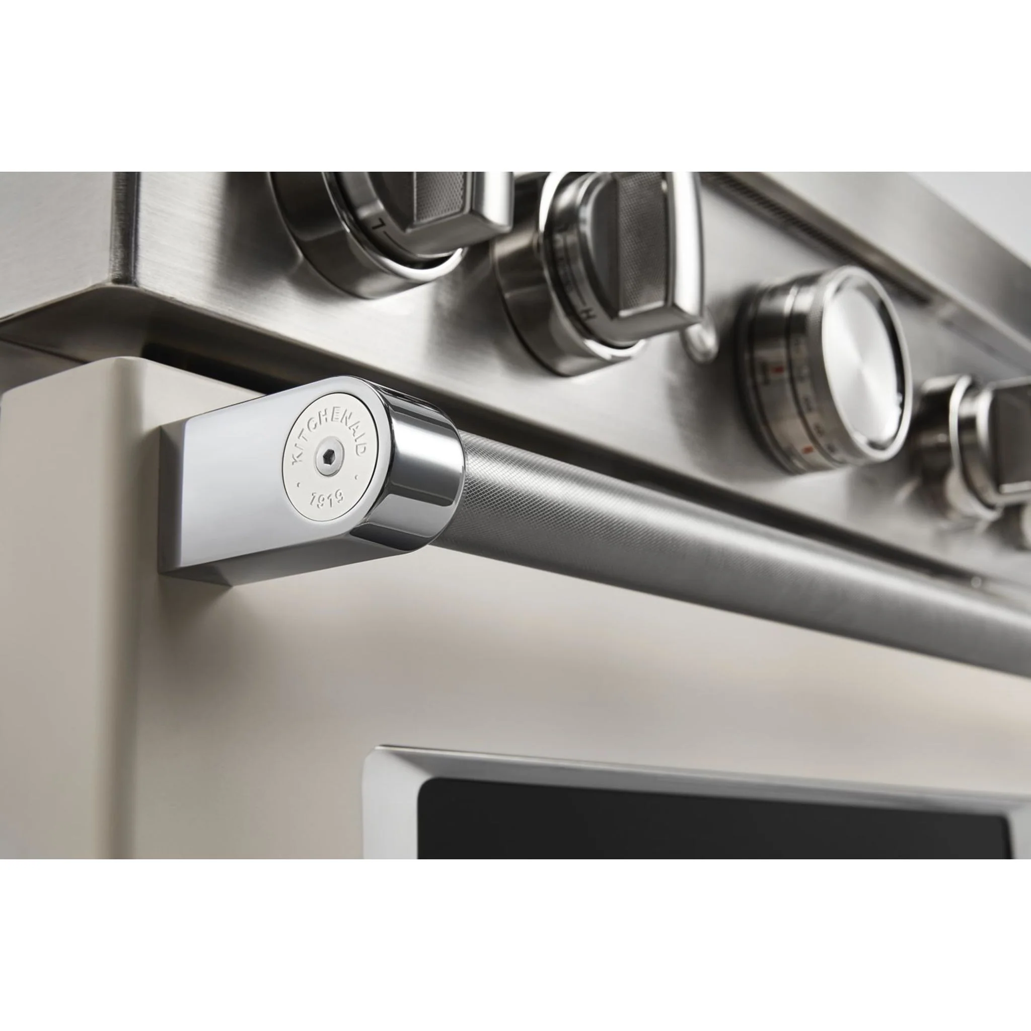 KitchenAid  30'' Smart Commercial-Style Gas Range with 4 Burners - Milkshake (KFGC500JMH) - Image 12