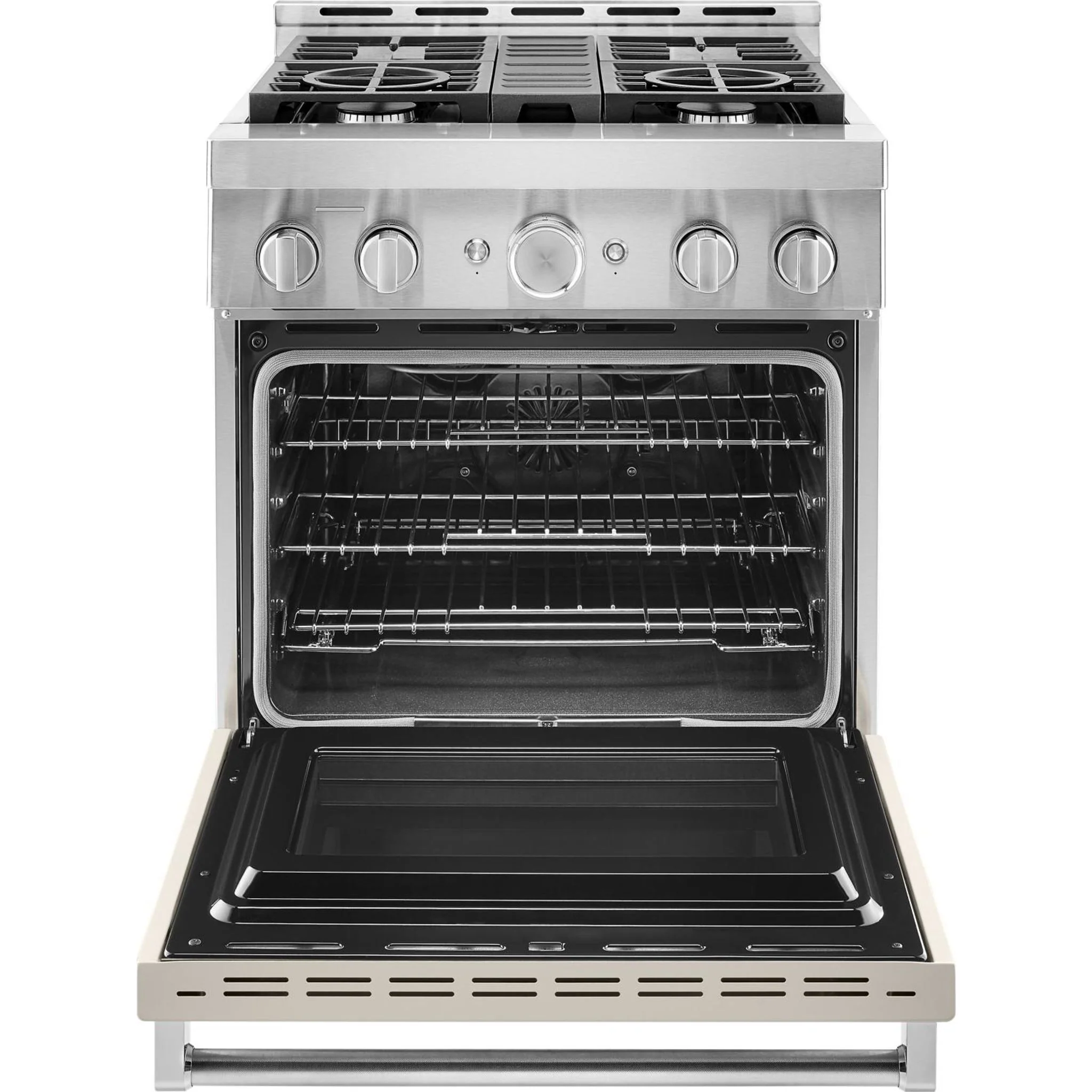 KitchenAid  30'' Smart Commercial-Style Gas Range with 4 Burners - Milkshake (KFGC500JMH) - Image 47