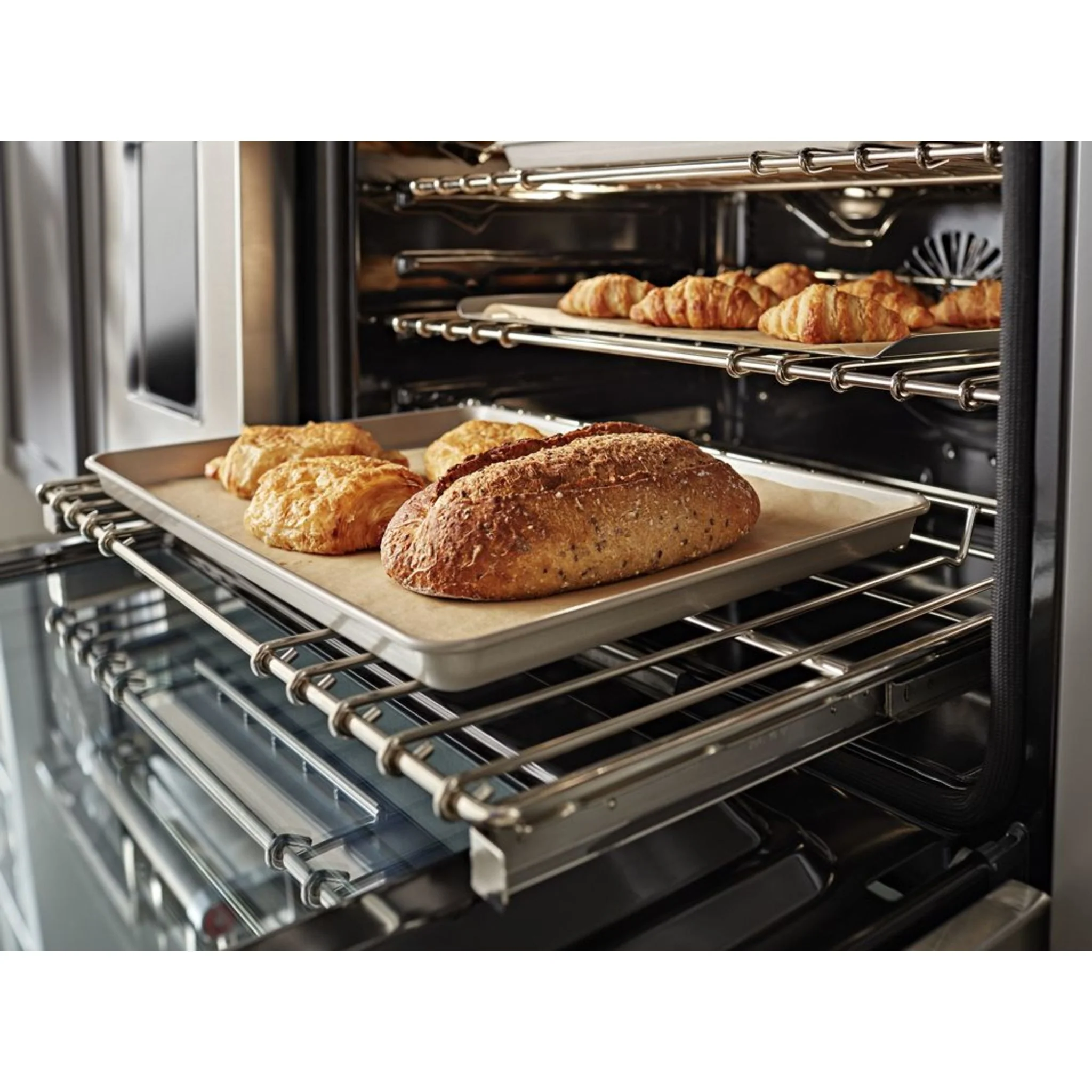 KitchenAid  48'' Smart Commercial-Style Gas Range with Griddle - Passion Red (KFGC558JPA) - Image 24