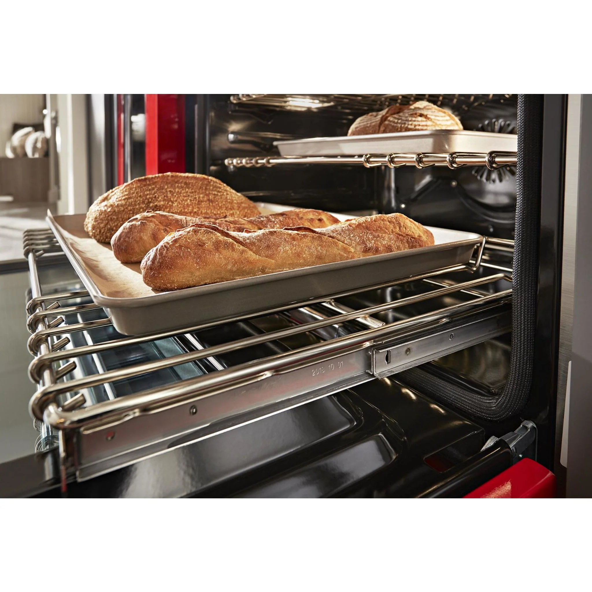 KitchenAid  48'' Smart Commercial-Style Gas Range with Griddle - Passion Red (KFGC558JPA) - Image 41