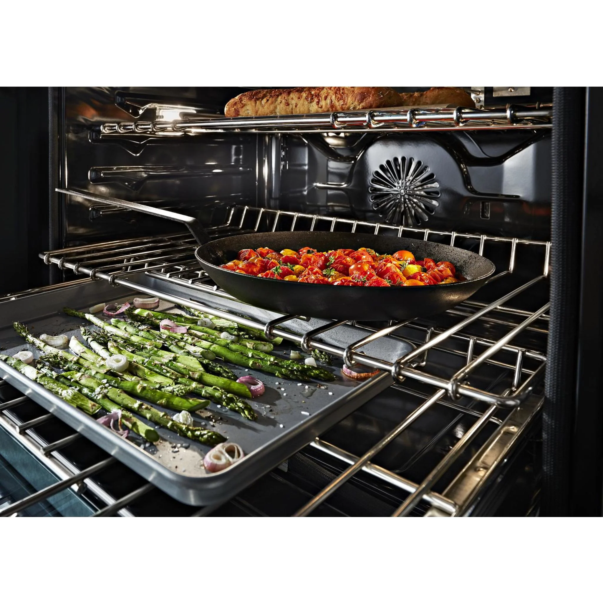 KitchenAid  48'' Smart Commercial-Style Gas Range with Griddle - Imperial Black (KFGC558JBK) - Image 47