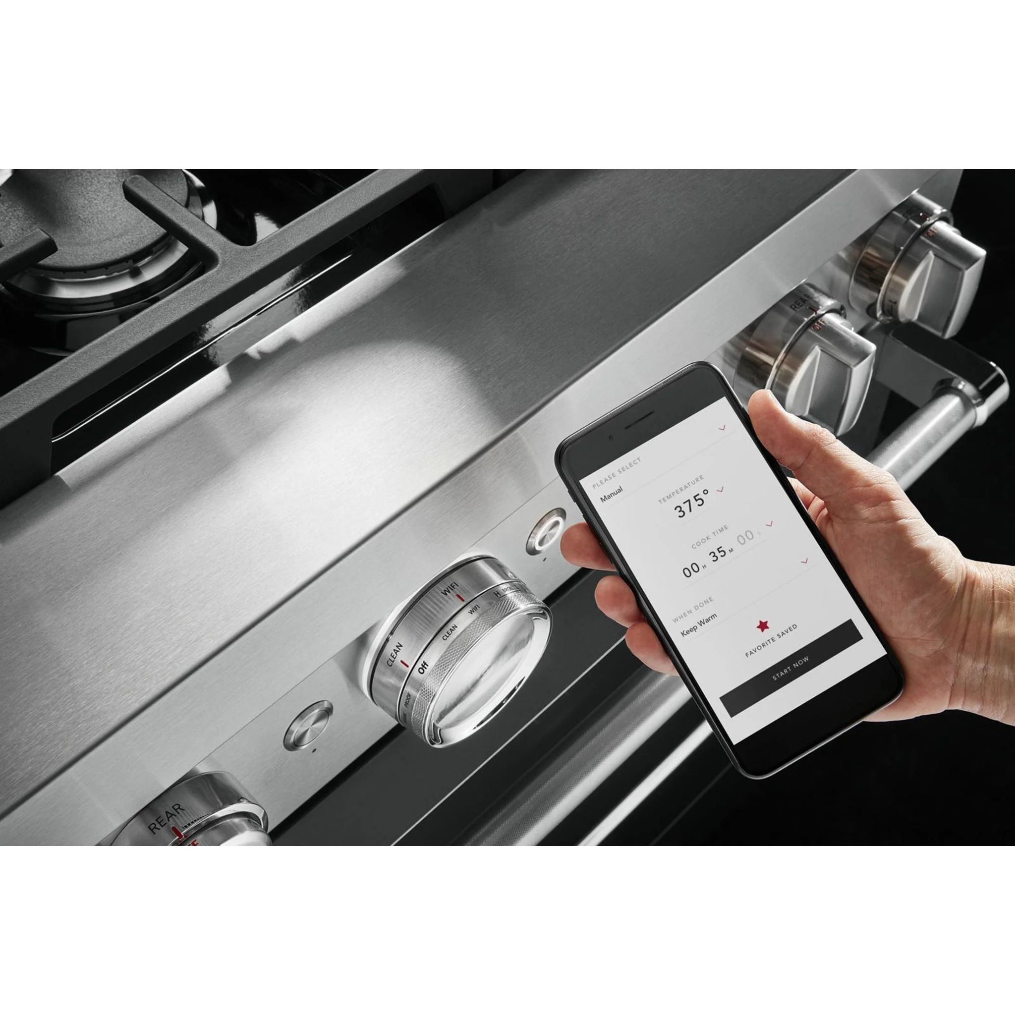 KitchenAid  36'' Smart Commercial-Style Gas Range with 6 Burners - Imperial Black (KFGC506JBK) - Image 24