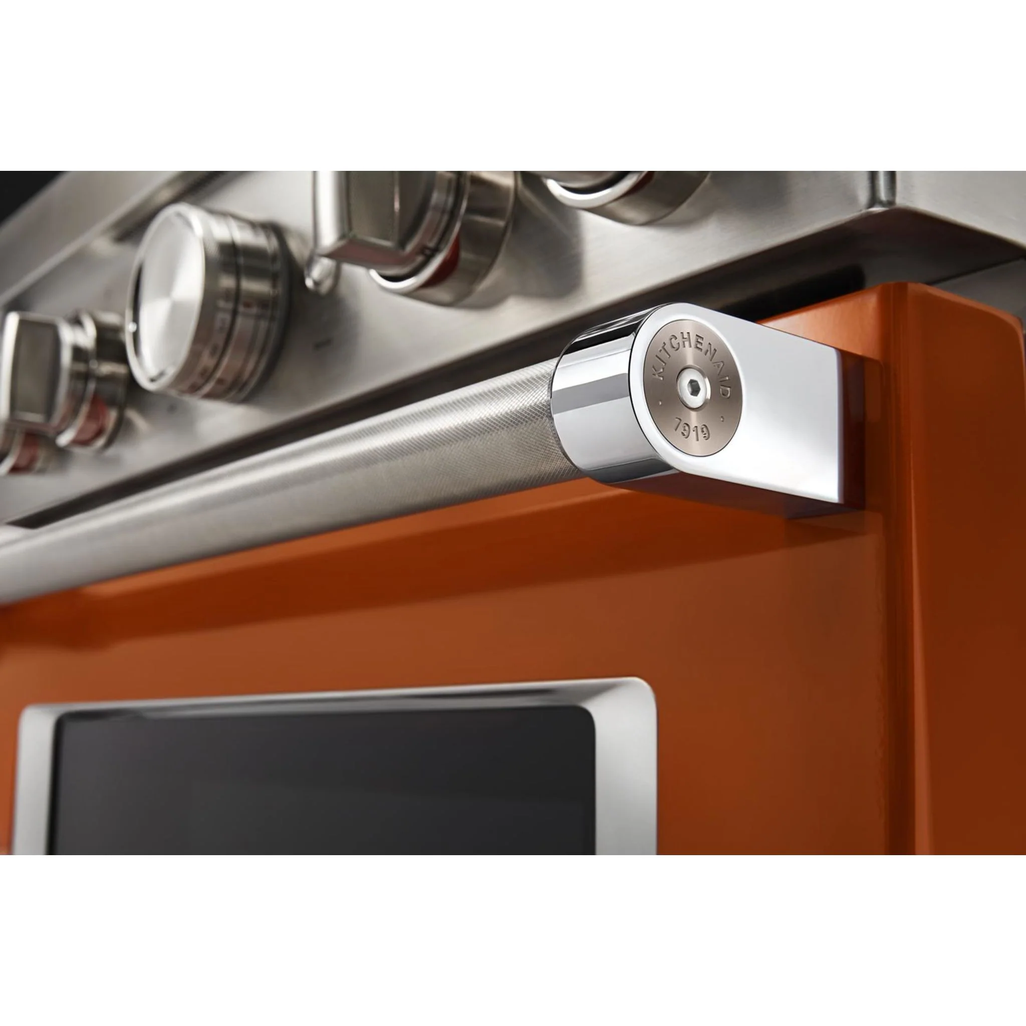 KitchenAid  30'' Smart Commercial-Style Gas Range with 4 Burners - Scorched Orange (KFGC500JSC) - Image 18